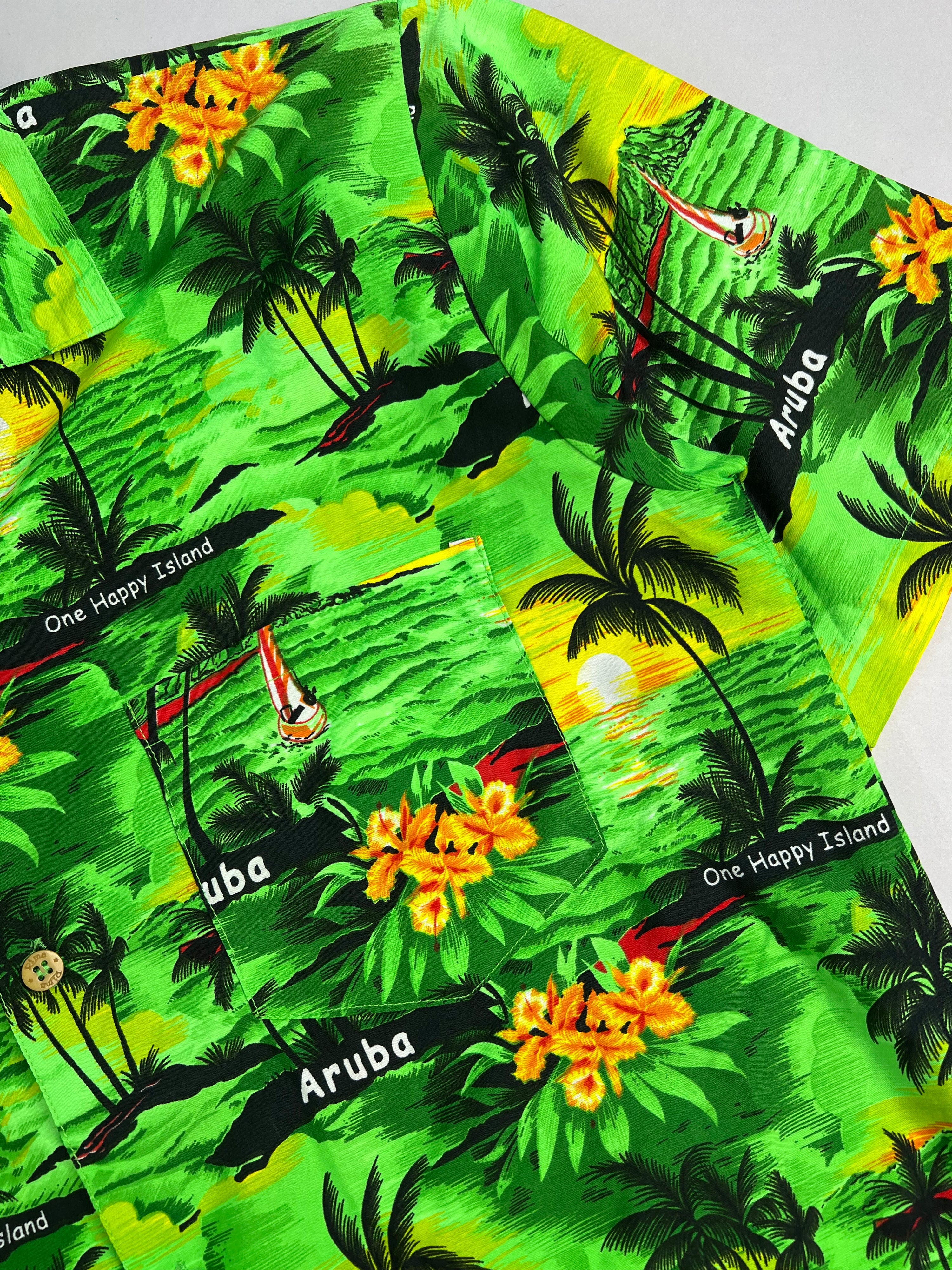 VINTAGE HAWAIIAN SHIRT MULTICOLOR - S