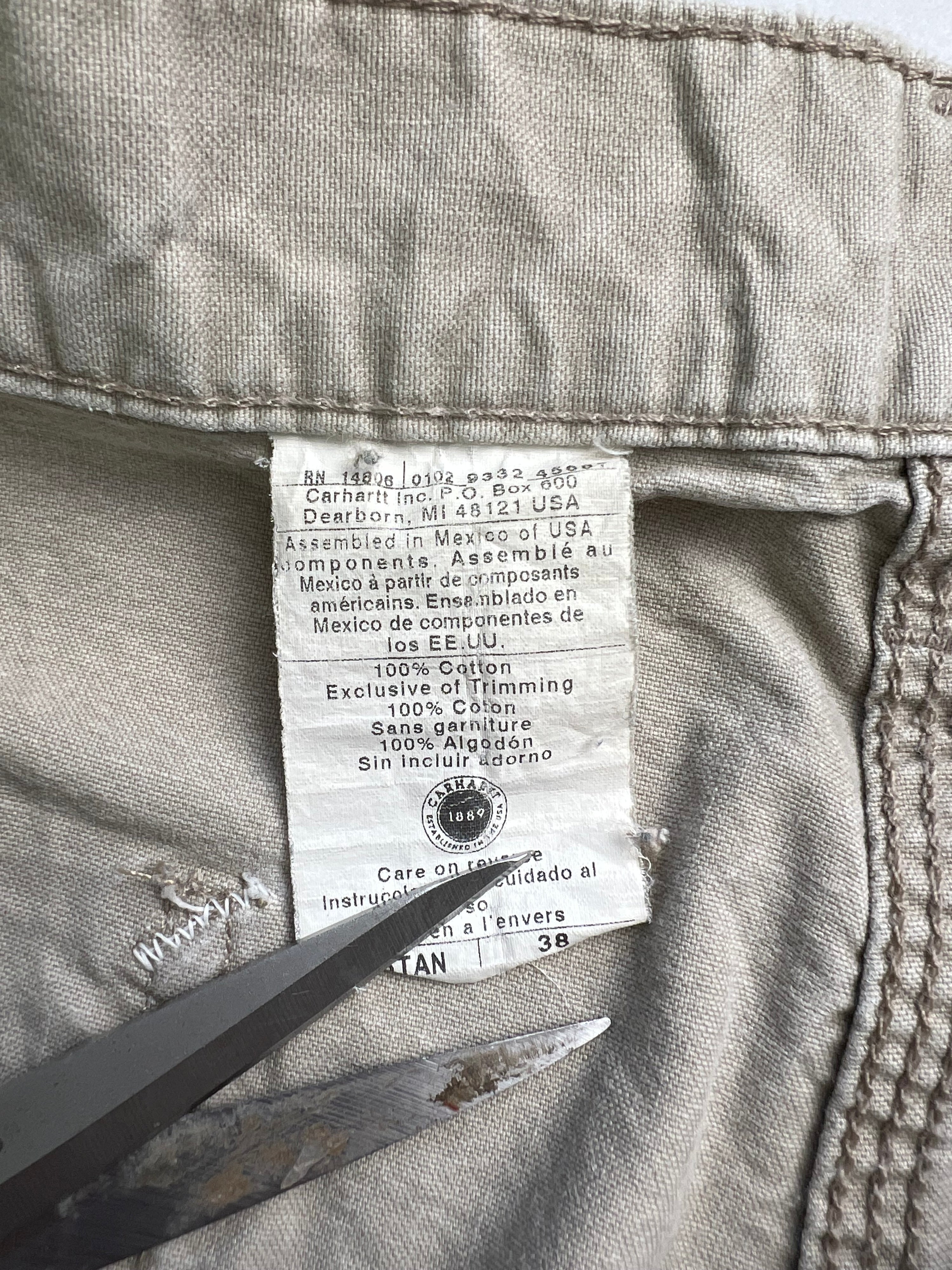 CARHARTT WORK SHORTS BEIGE - W38