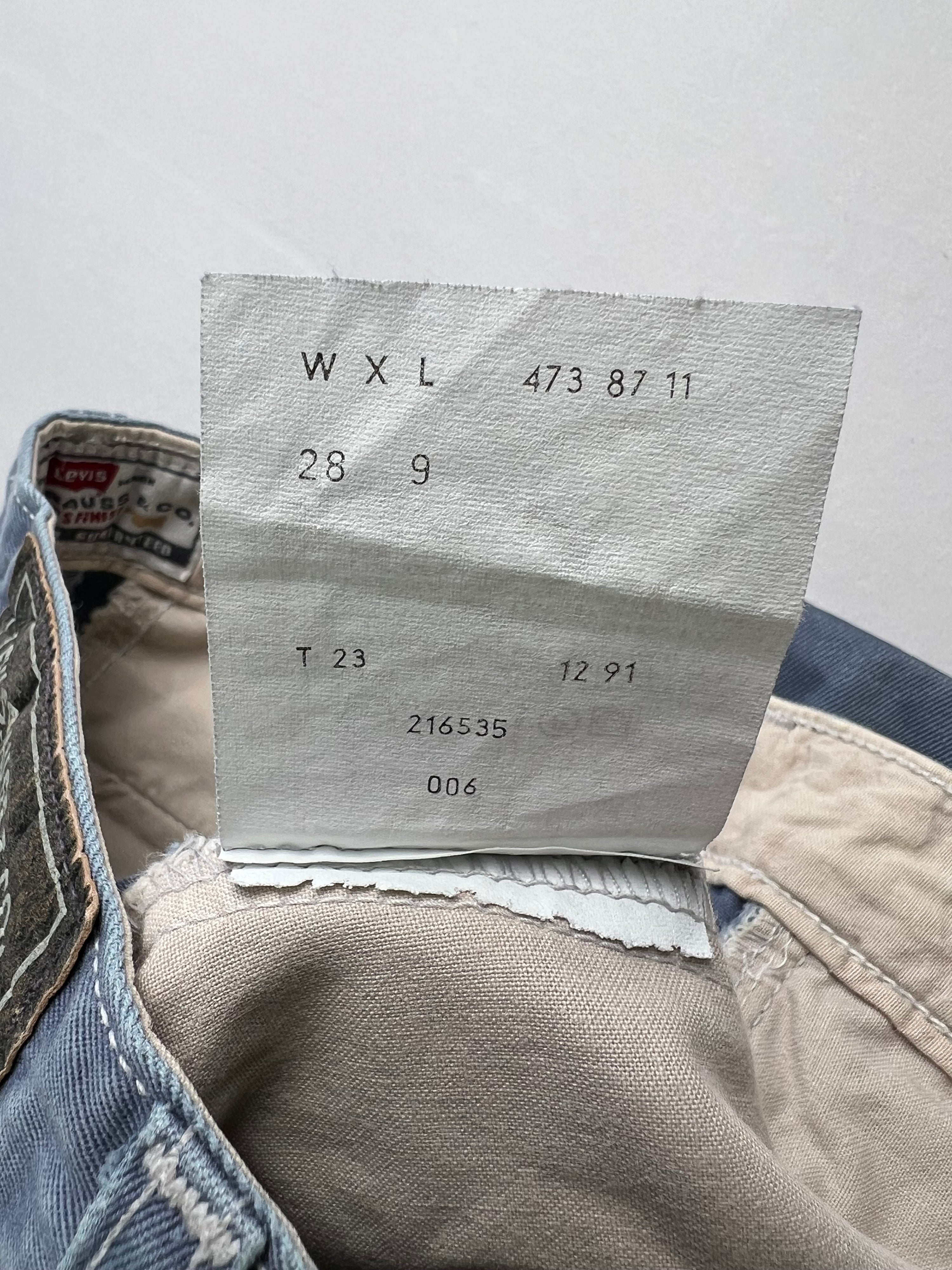 LEVIS CHINO SHORTS BLUE - W28