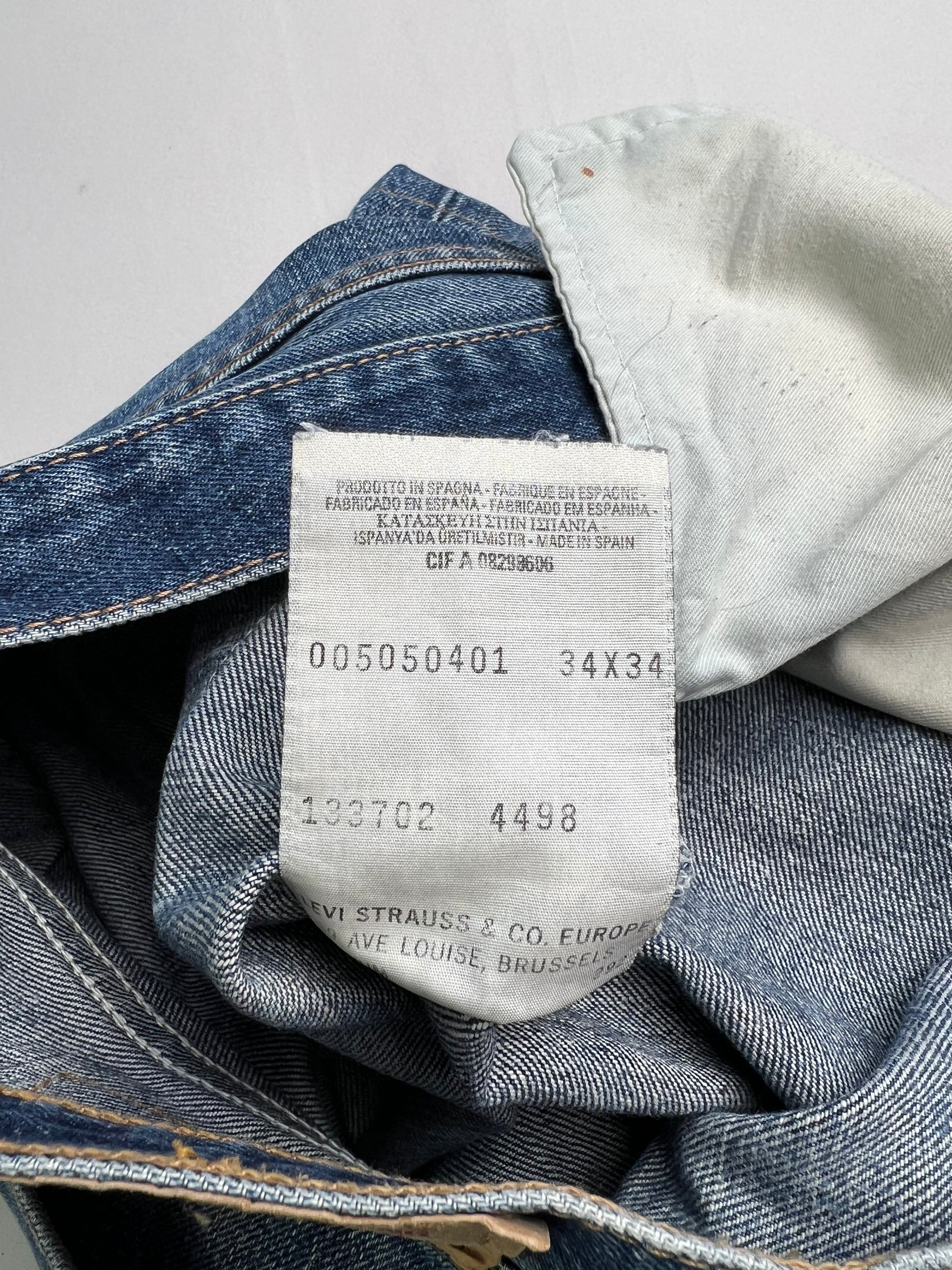 LEVIS 505 JEANS SHORTS LIGHT BLUE WASH - W34