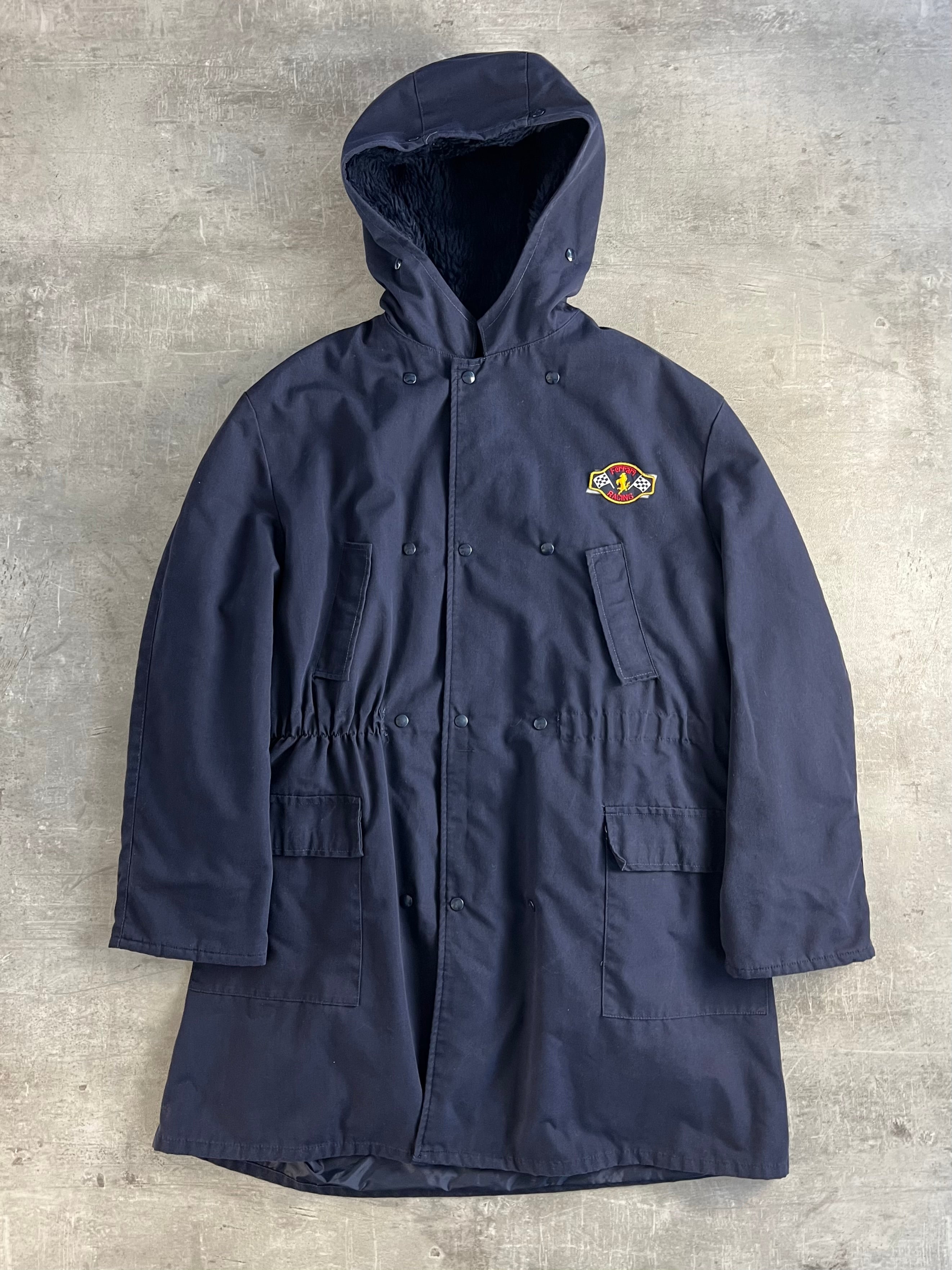 PARKA BLUE FERRARI RACING VINTAGE 1980S - XL/2XL