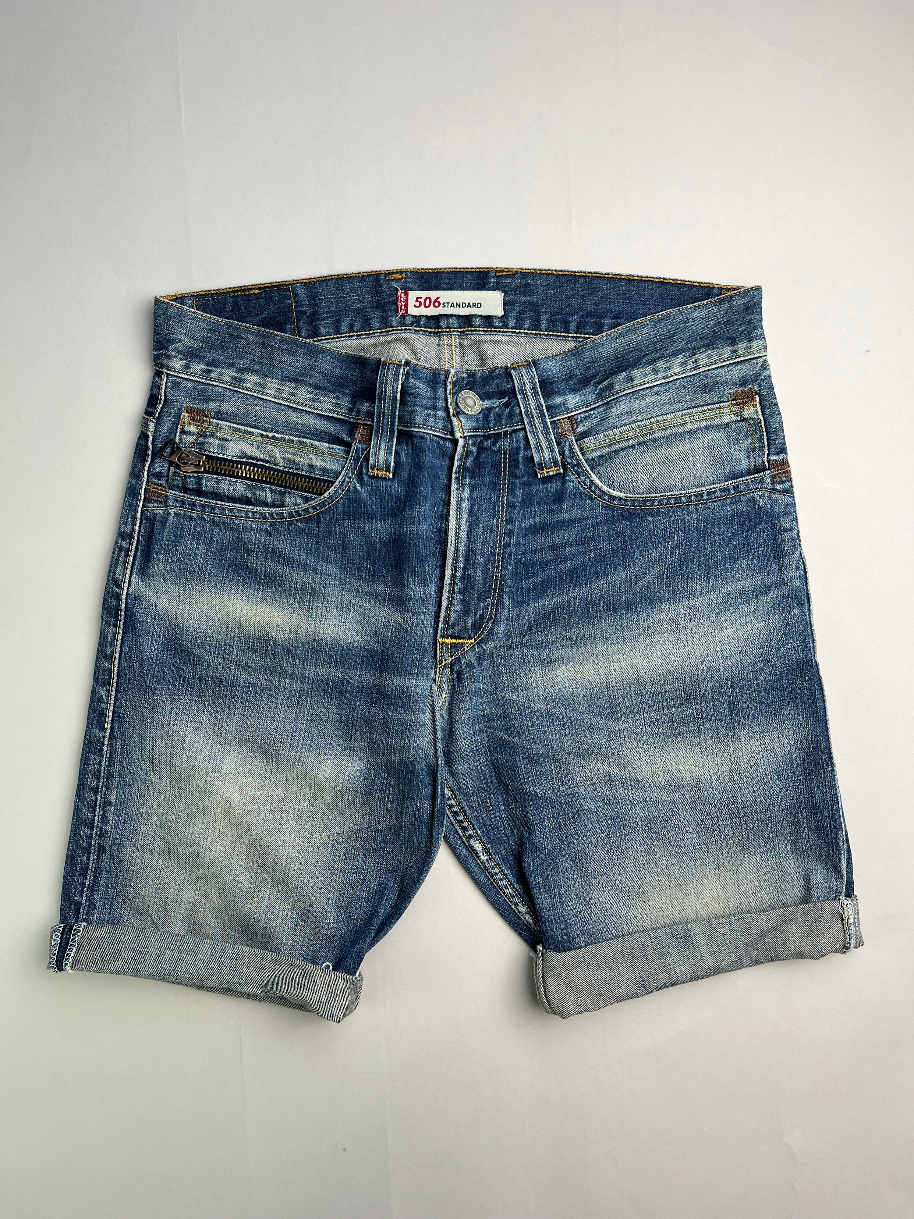 LEVIS 506 JEANS SHORTS LIGHT BLUE WASH - W34