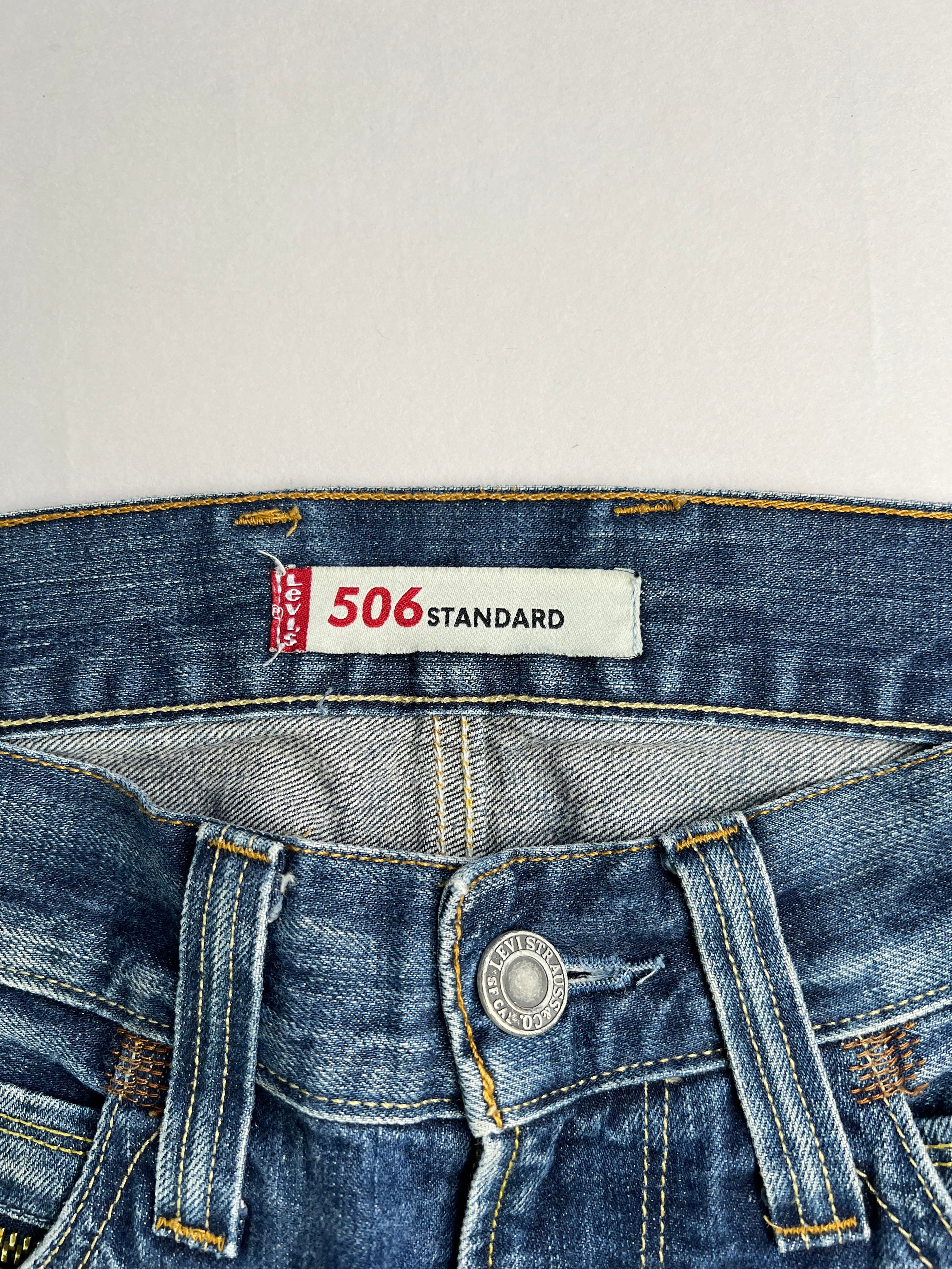 LEVIS 506 JEANS SHORTS LIGHT BLUE WASH - W34