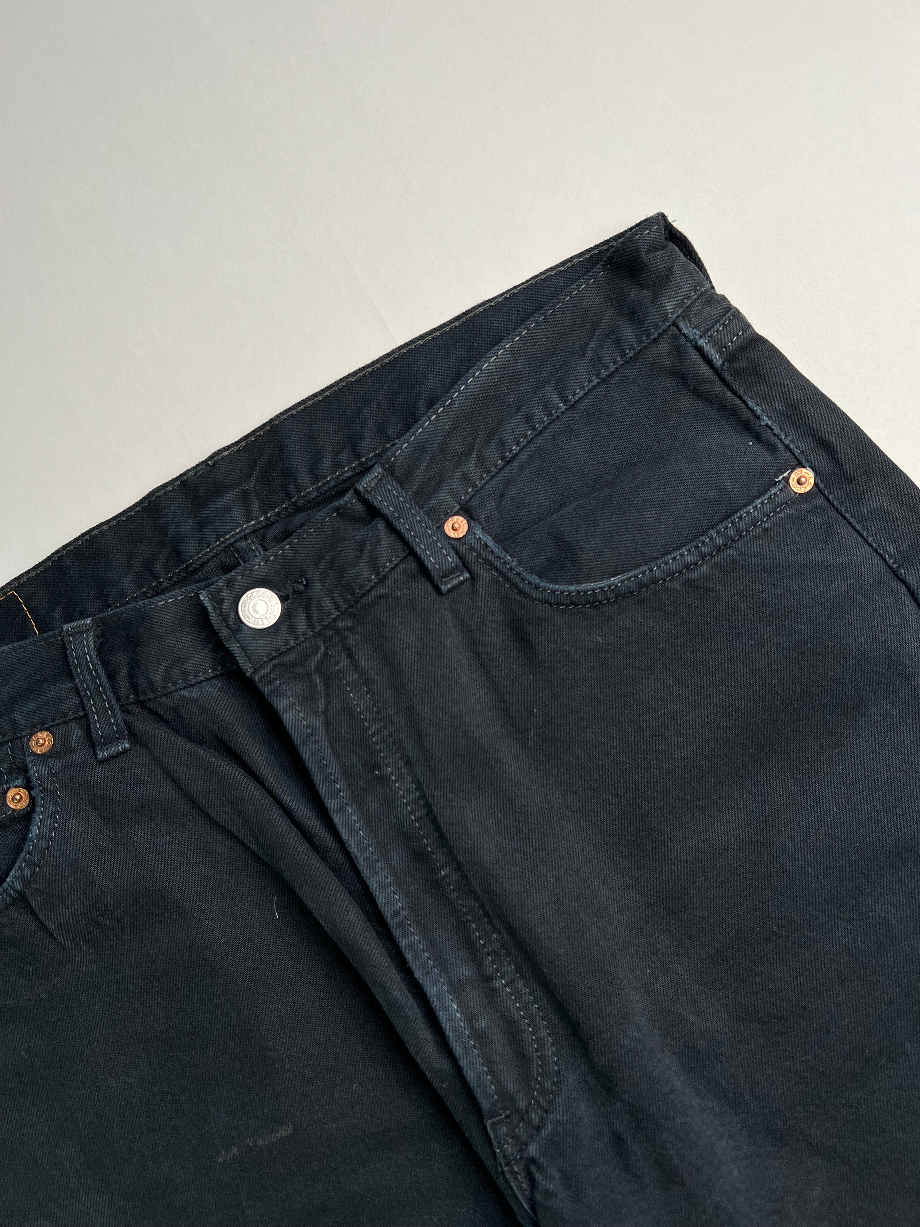 LEVIS 501 JEANS SHORTS BLACK - W36