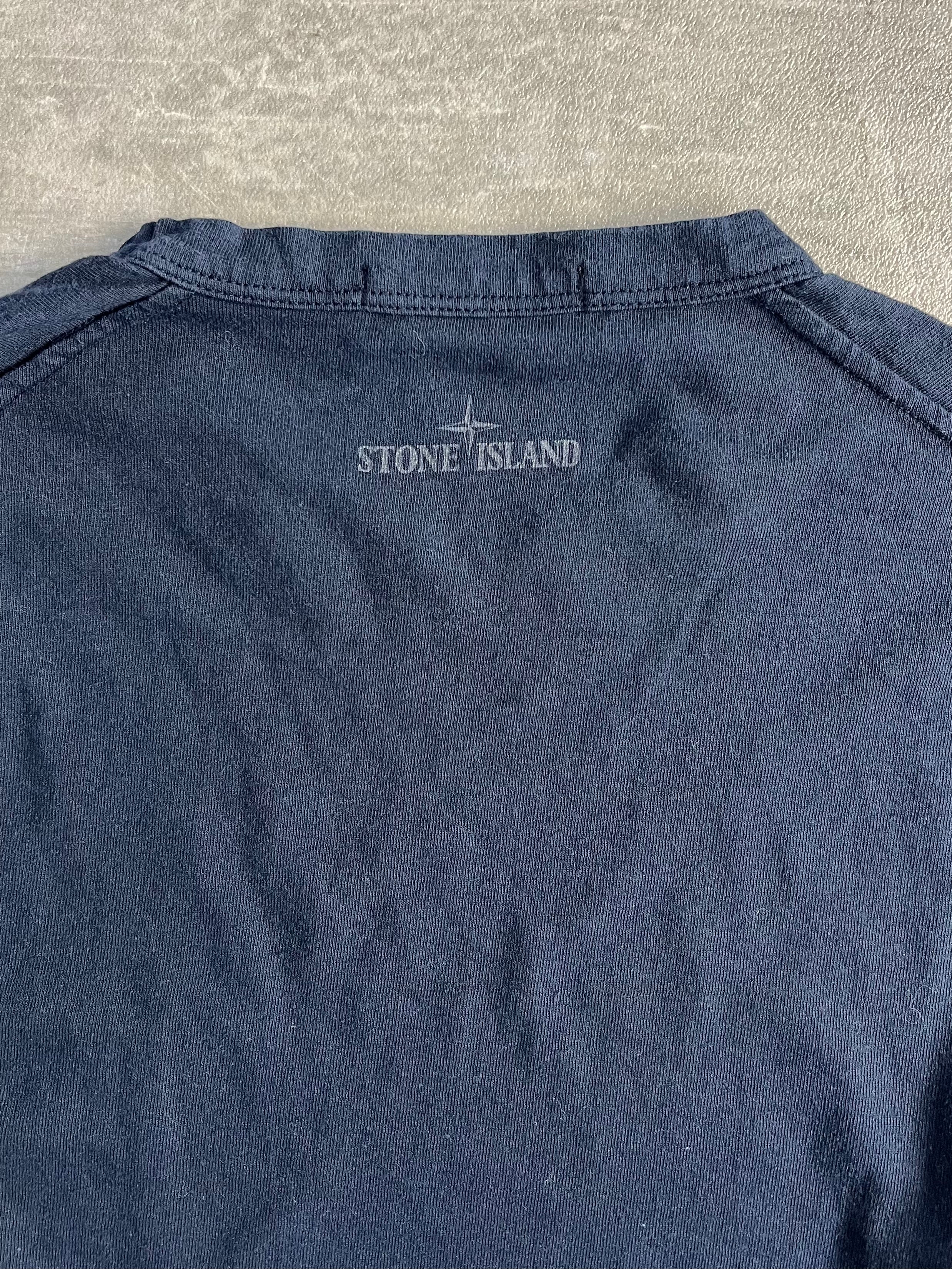 STONE ISLAND LONG SLEEVES T-SHIRT BLUE - S