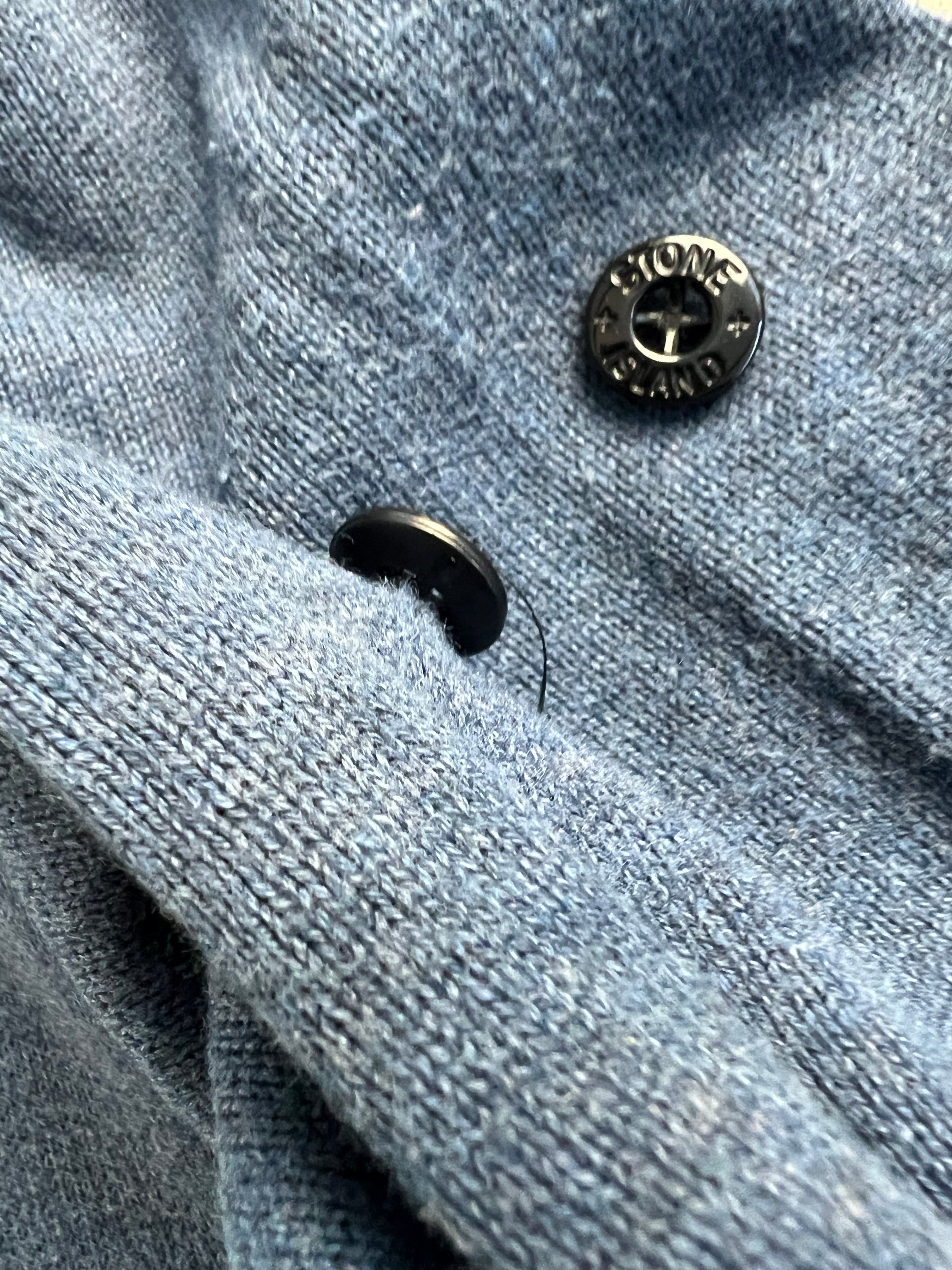 STONE ISLAND FINE SWEATER BLUE - L/XL