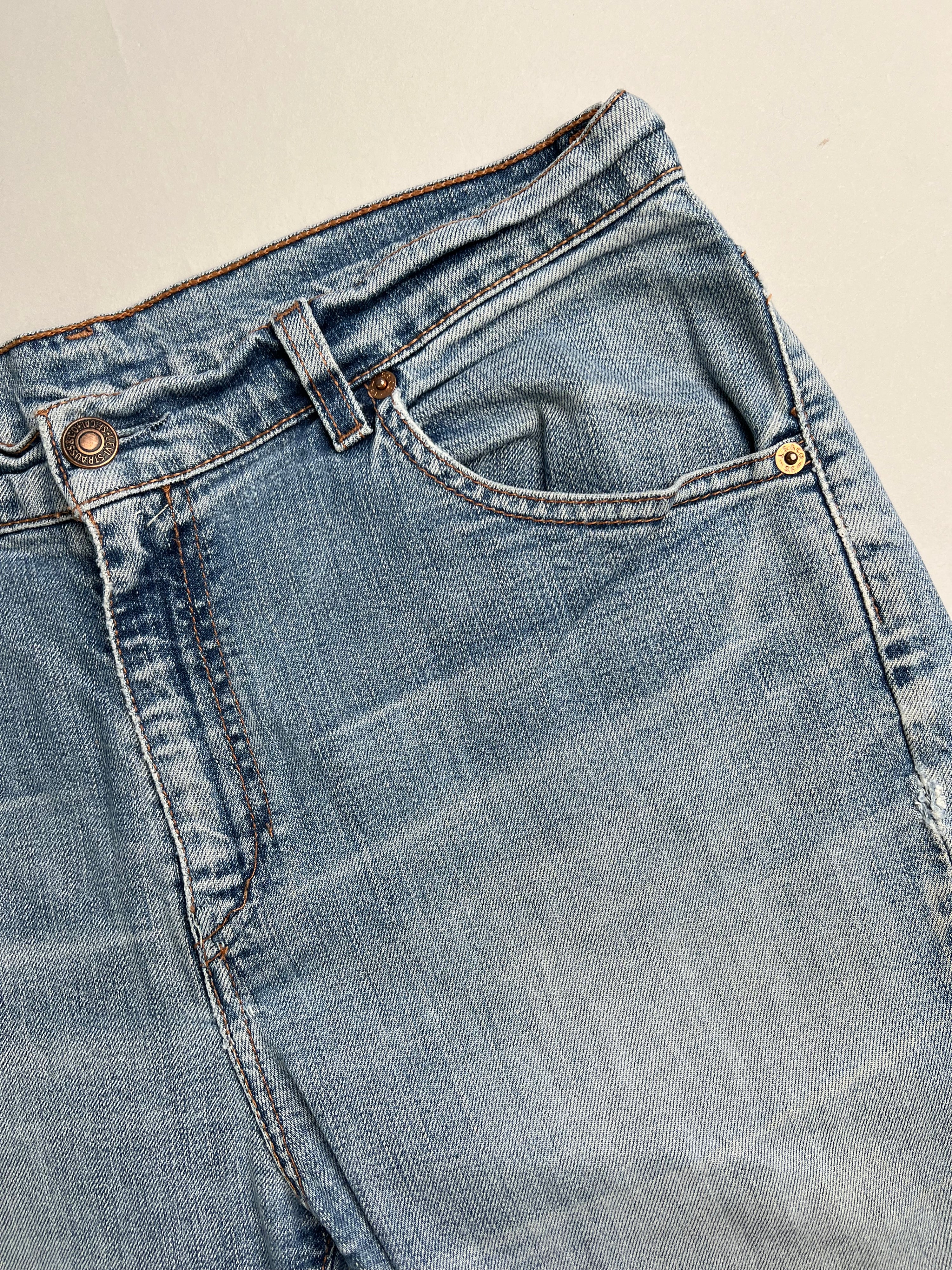 LEVIS 525 JEANS SHORTS LIGHT BLUE - W33