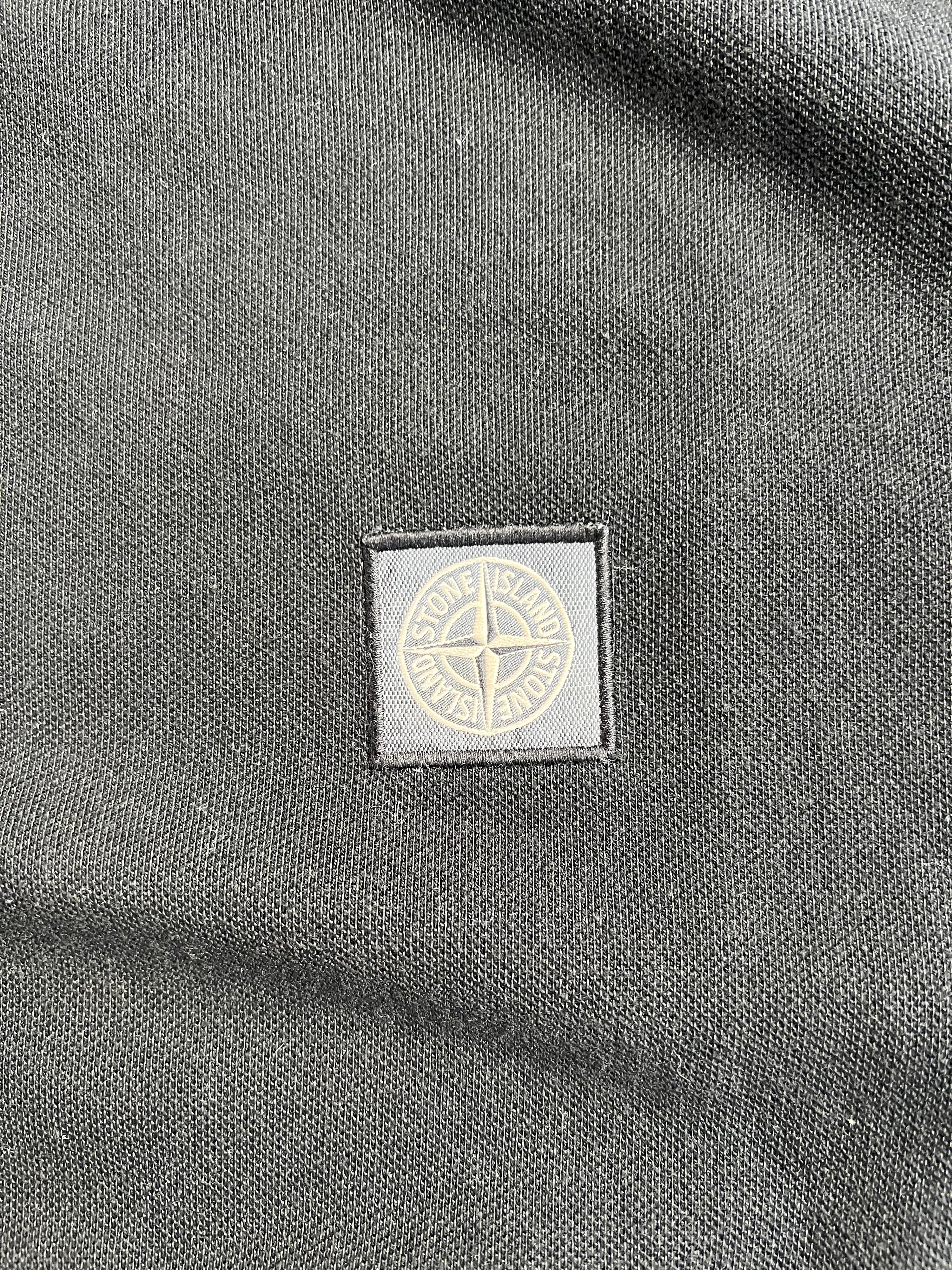 STONE ISLAND POLO LONG SLEEVES BLACK - M