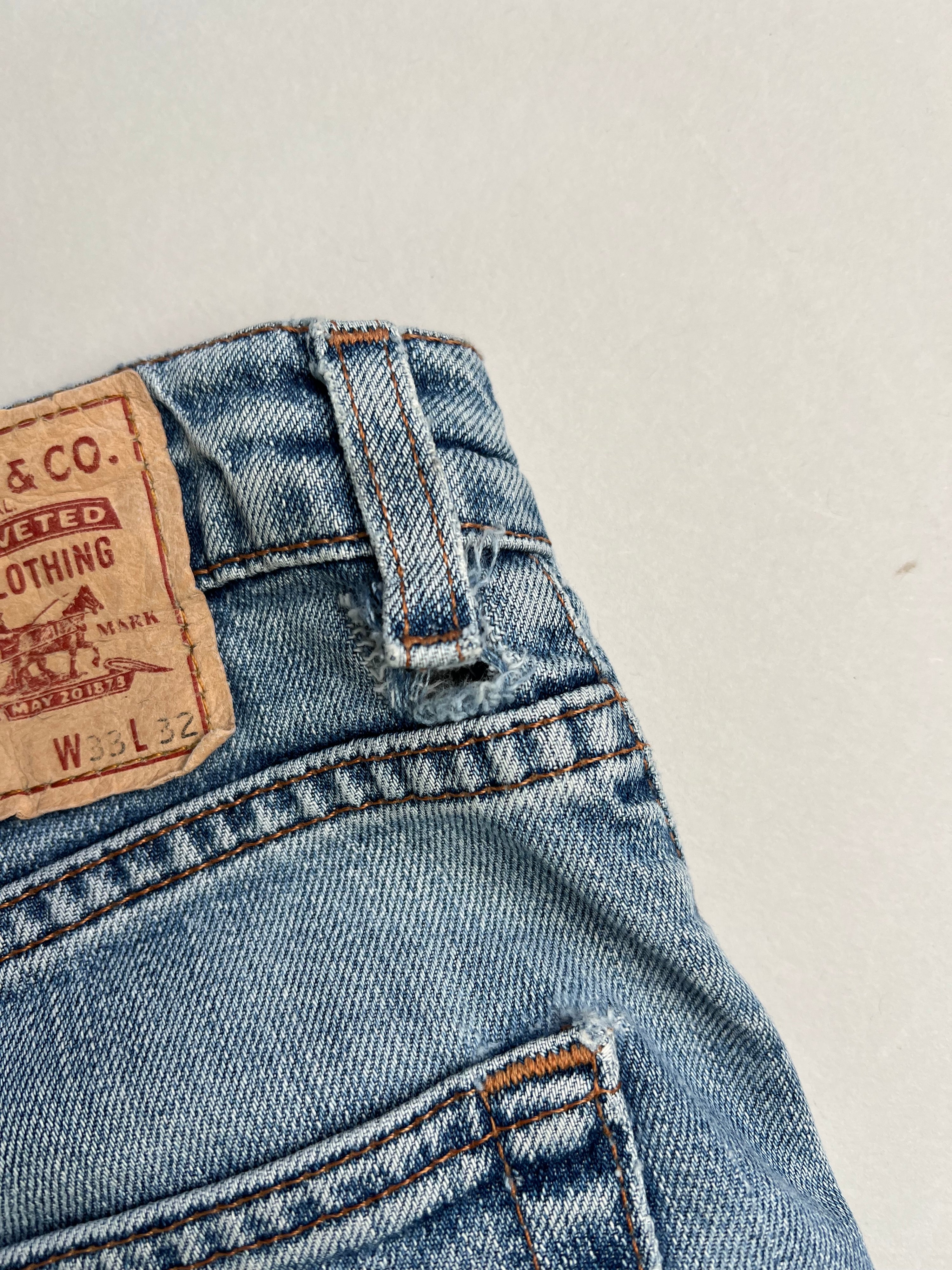 LEVIS 525 JEANS SHORTS LIGHT BLUE - W33