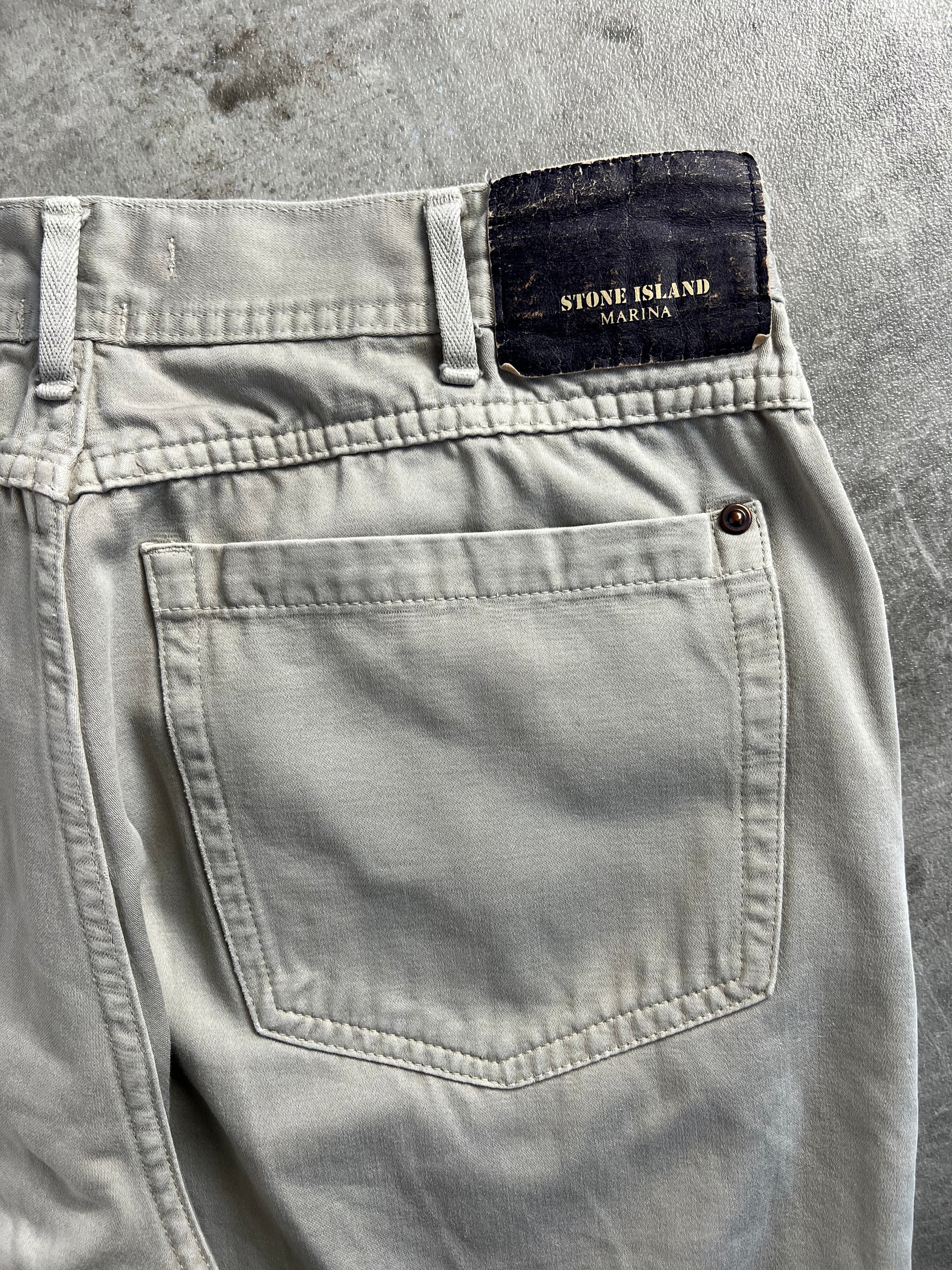 STONE ISLAND MARINA VINTAGE PANTS GREY - W29/230