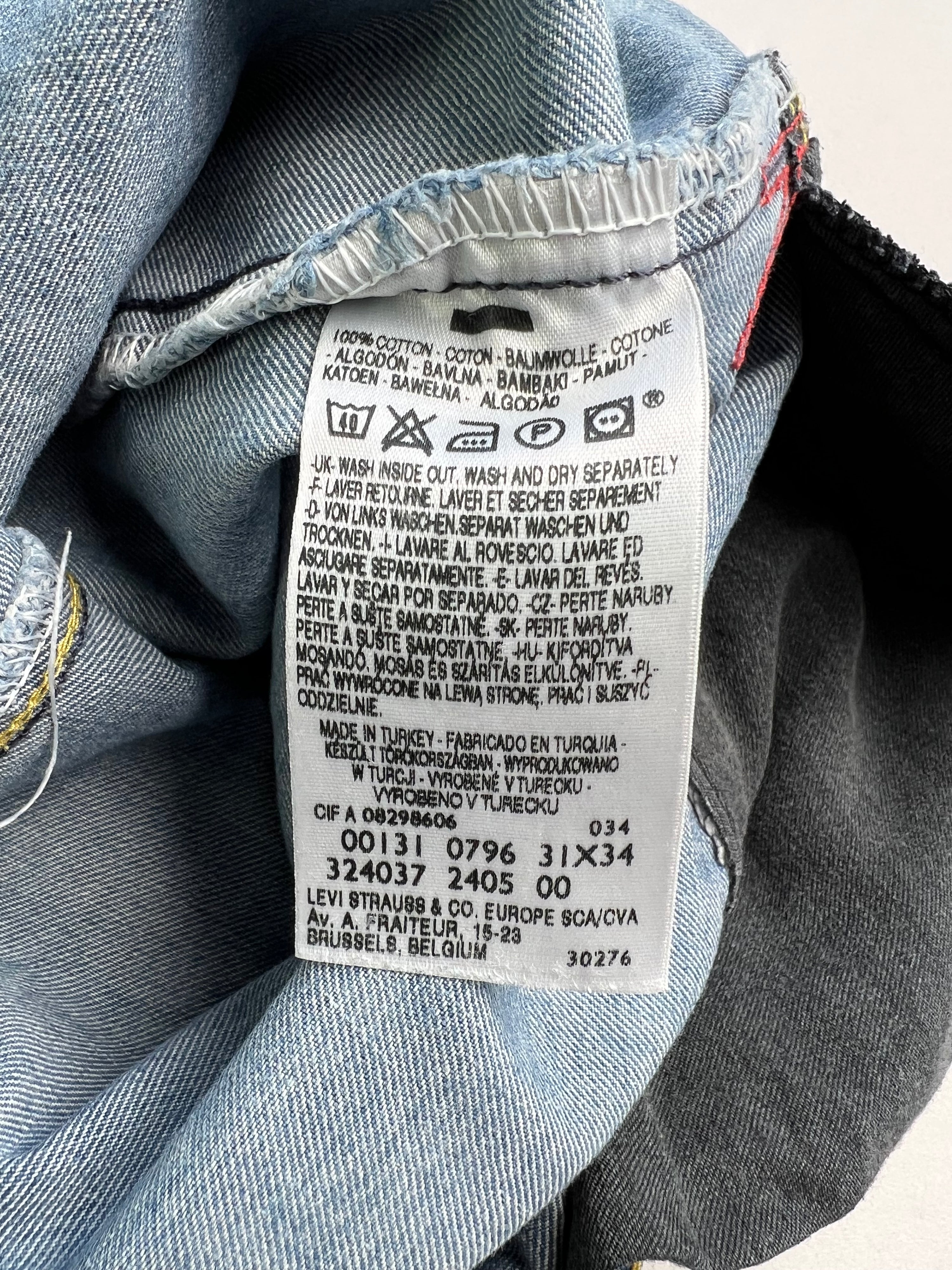 LEVIS ENGINEERED JEANS SHORTS LIGHT BLUE - W31