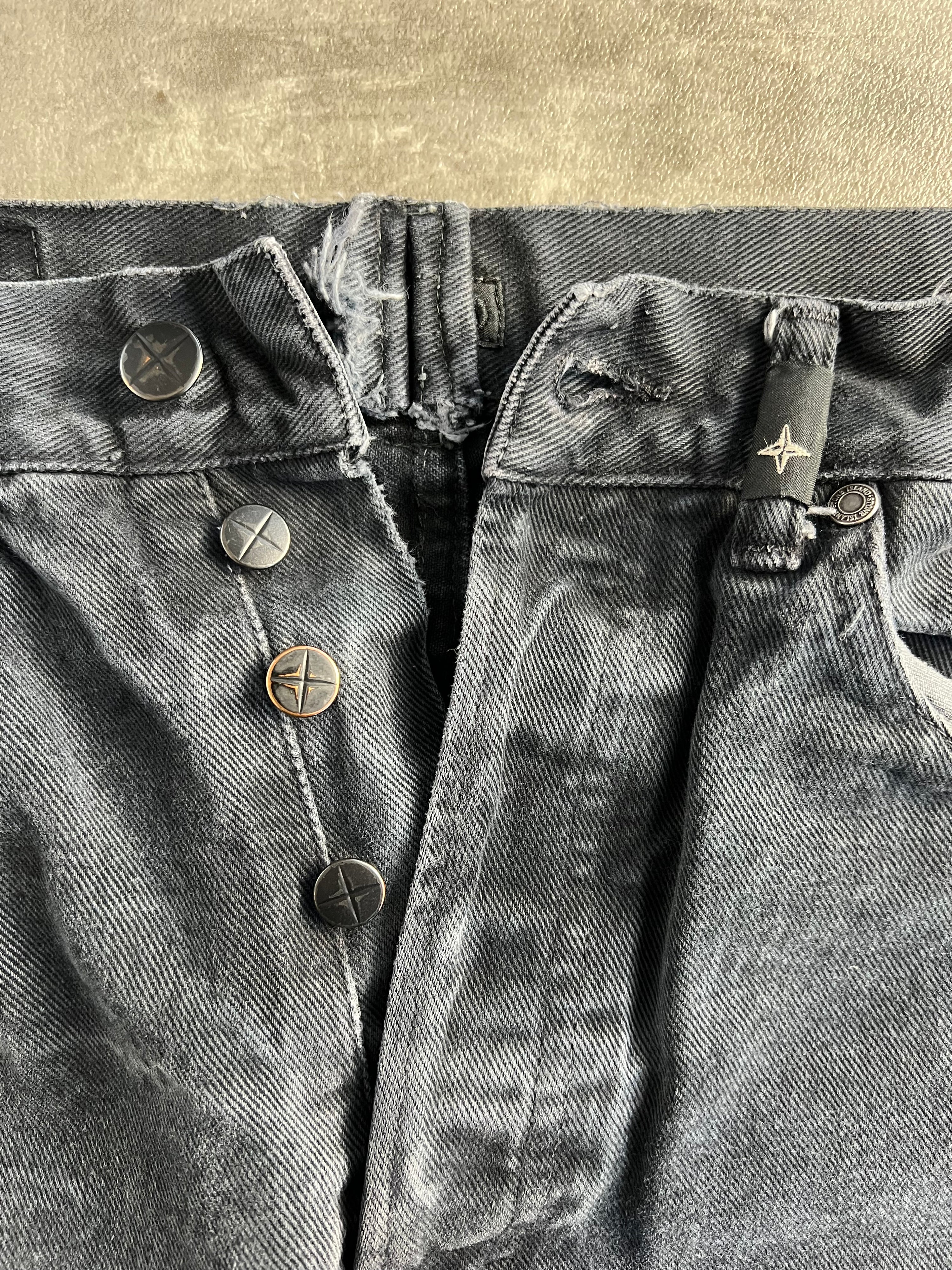 STONE ISLAND DENIMS JEANS BLACK - 36