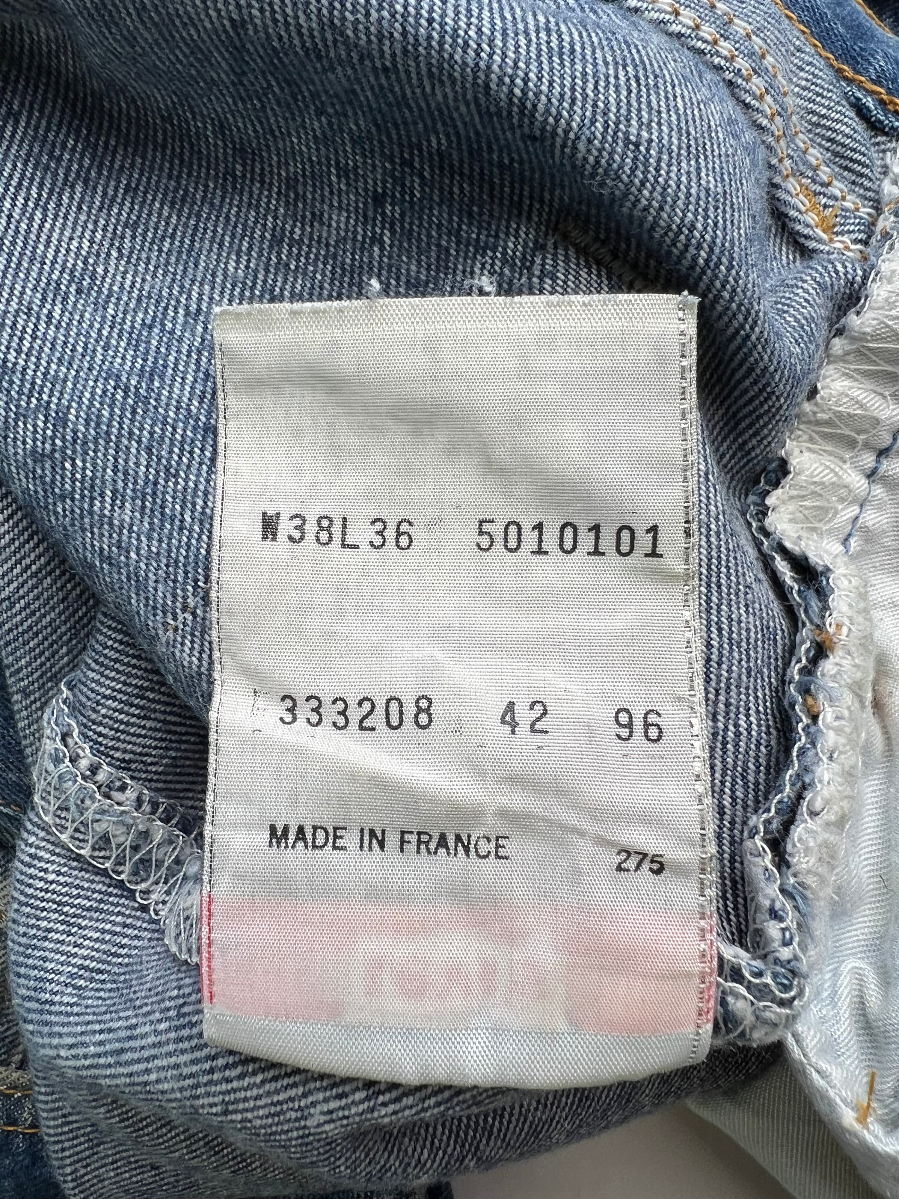 LEVIS 501 JEANS SHORTS BLUE WASH - W38