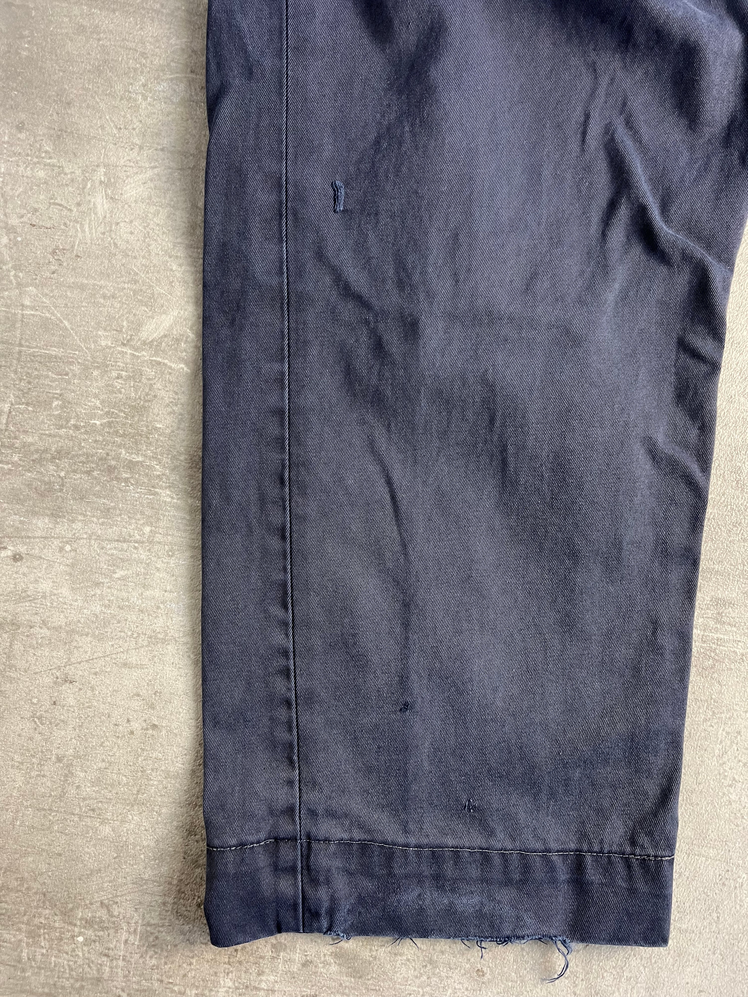 STONE ISLAND DENIMS COTTON PANTS NAVY BLUE - 40