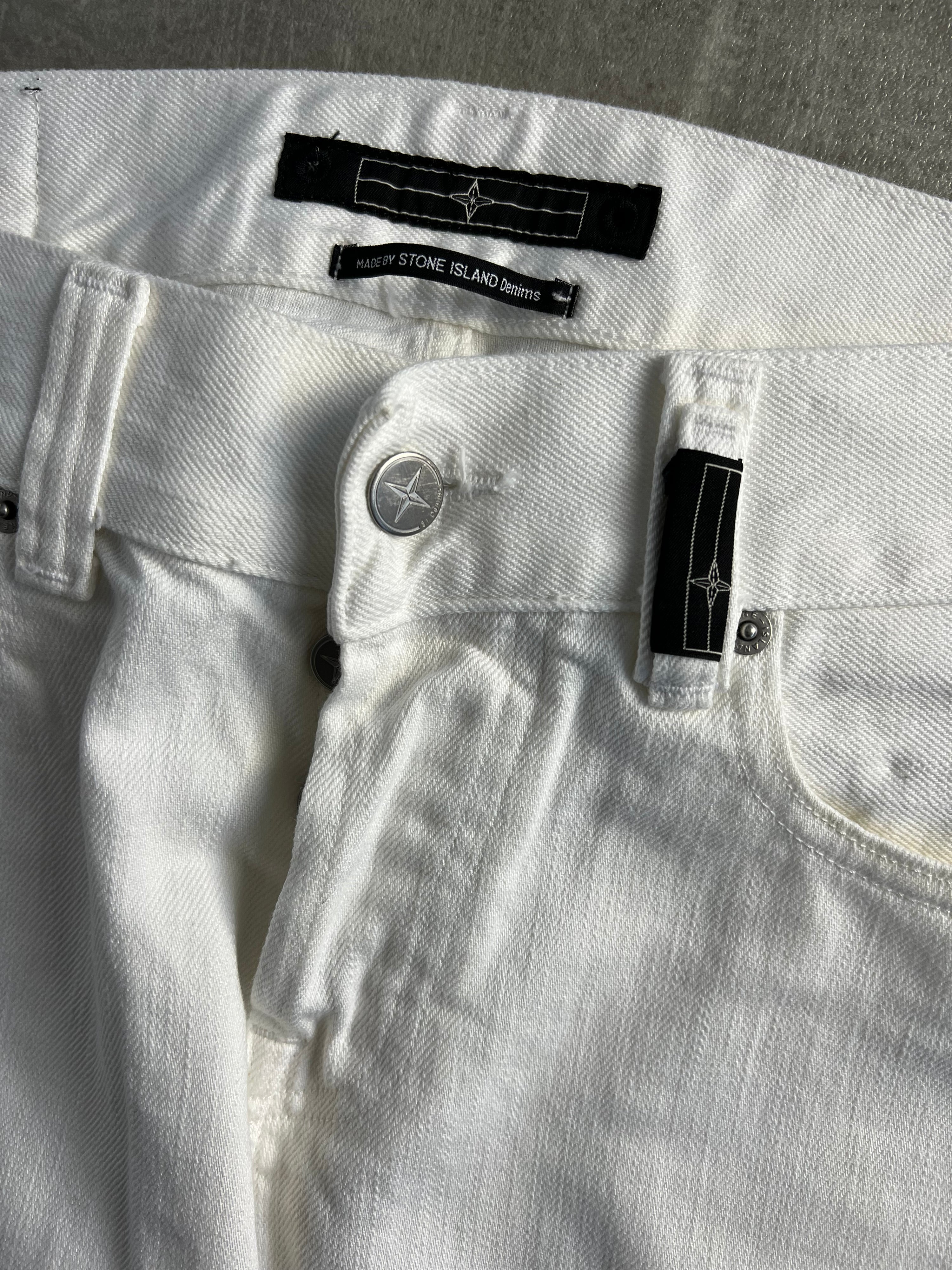 STONE ISLAND DENIMS JEANS WHITE - 31