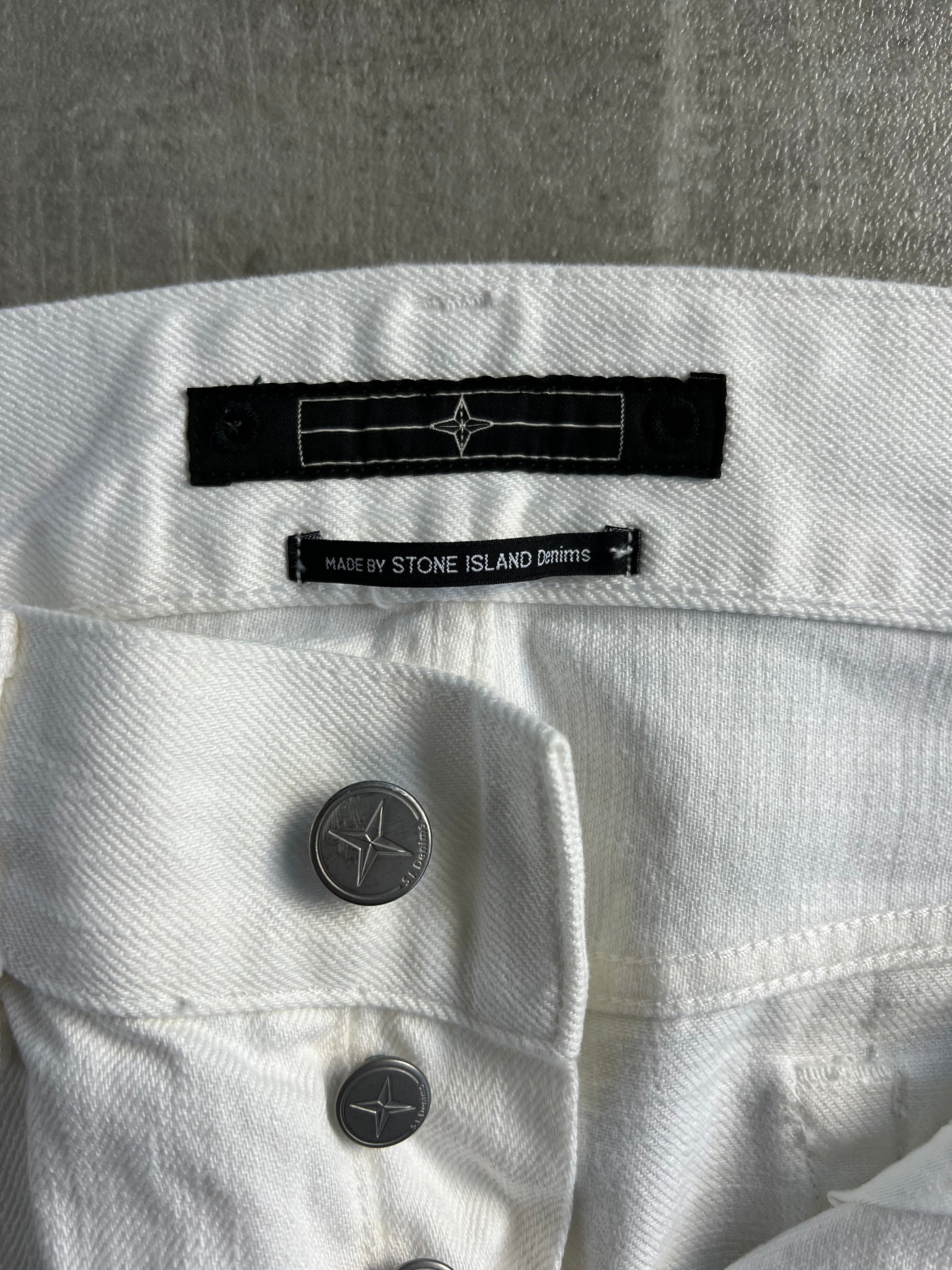 STONE ISLAND DENIMS JEANS WHITE - 31