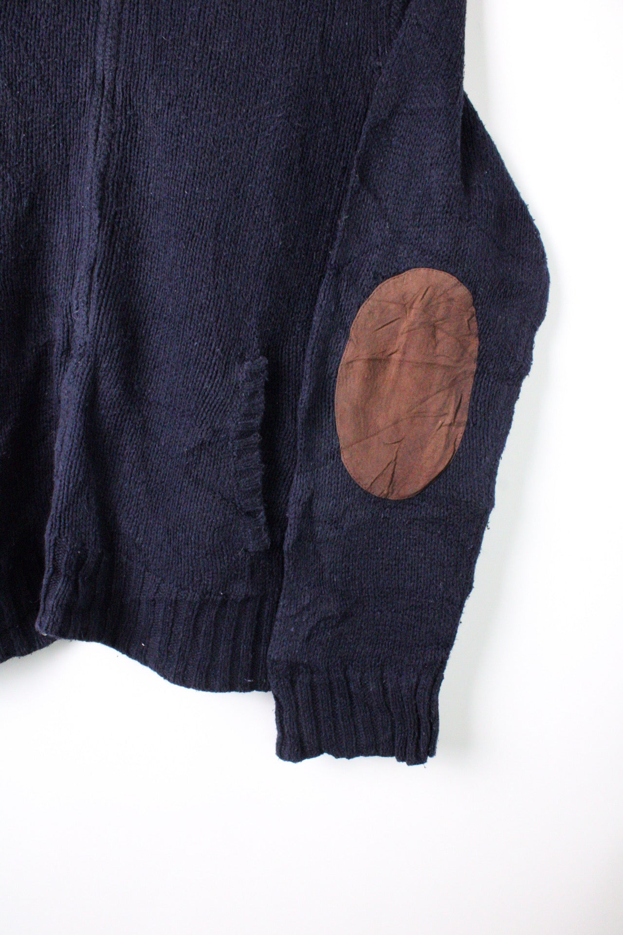 RALPH LAUREN FULL ZIP SWEATER NAVY BLUE - XXL