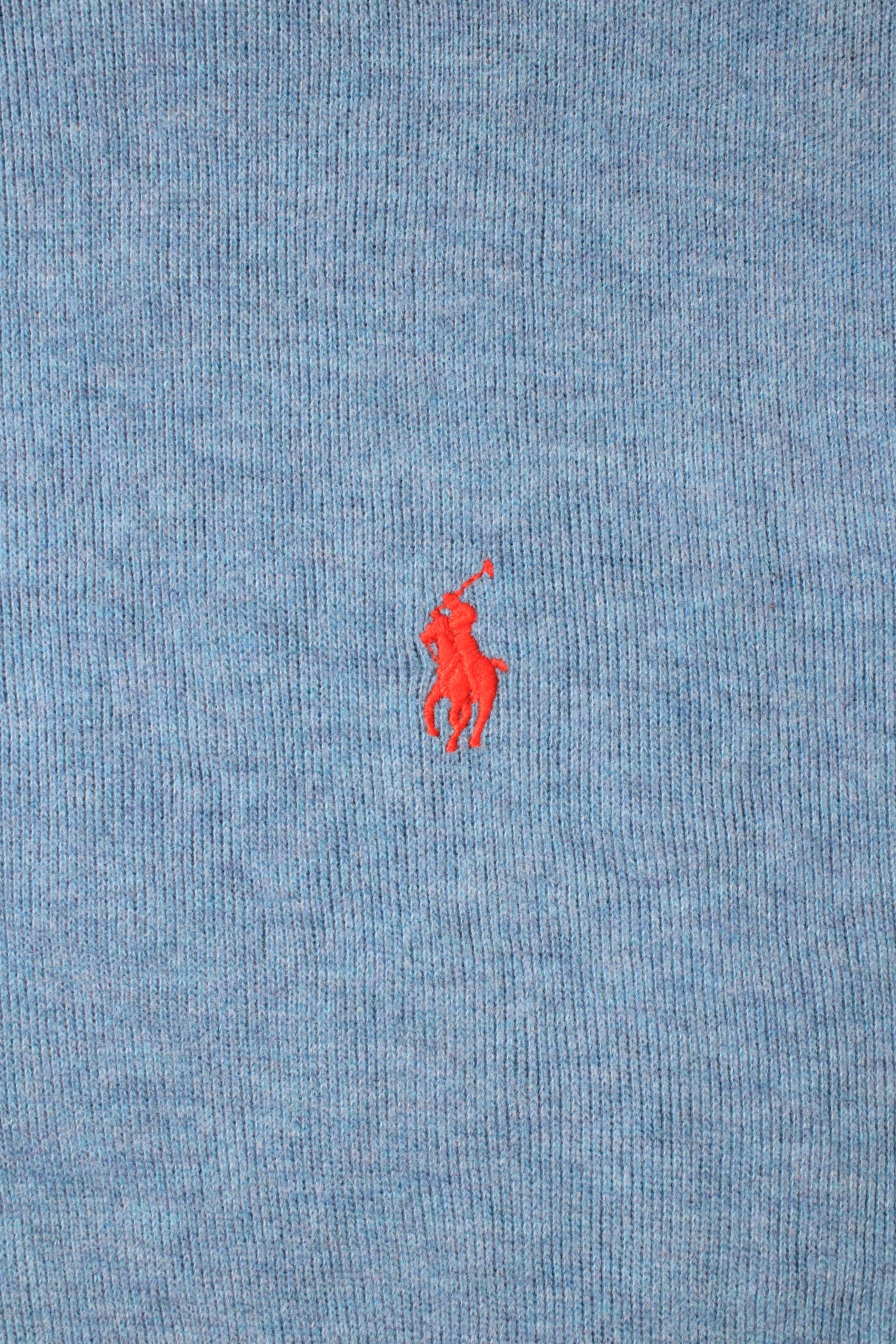 RALPH LAUREN QUARTER ZIP SWEATER LIGHT BLUE - XL