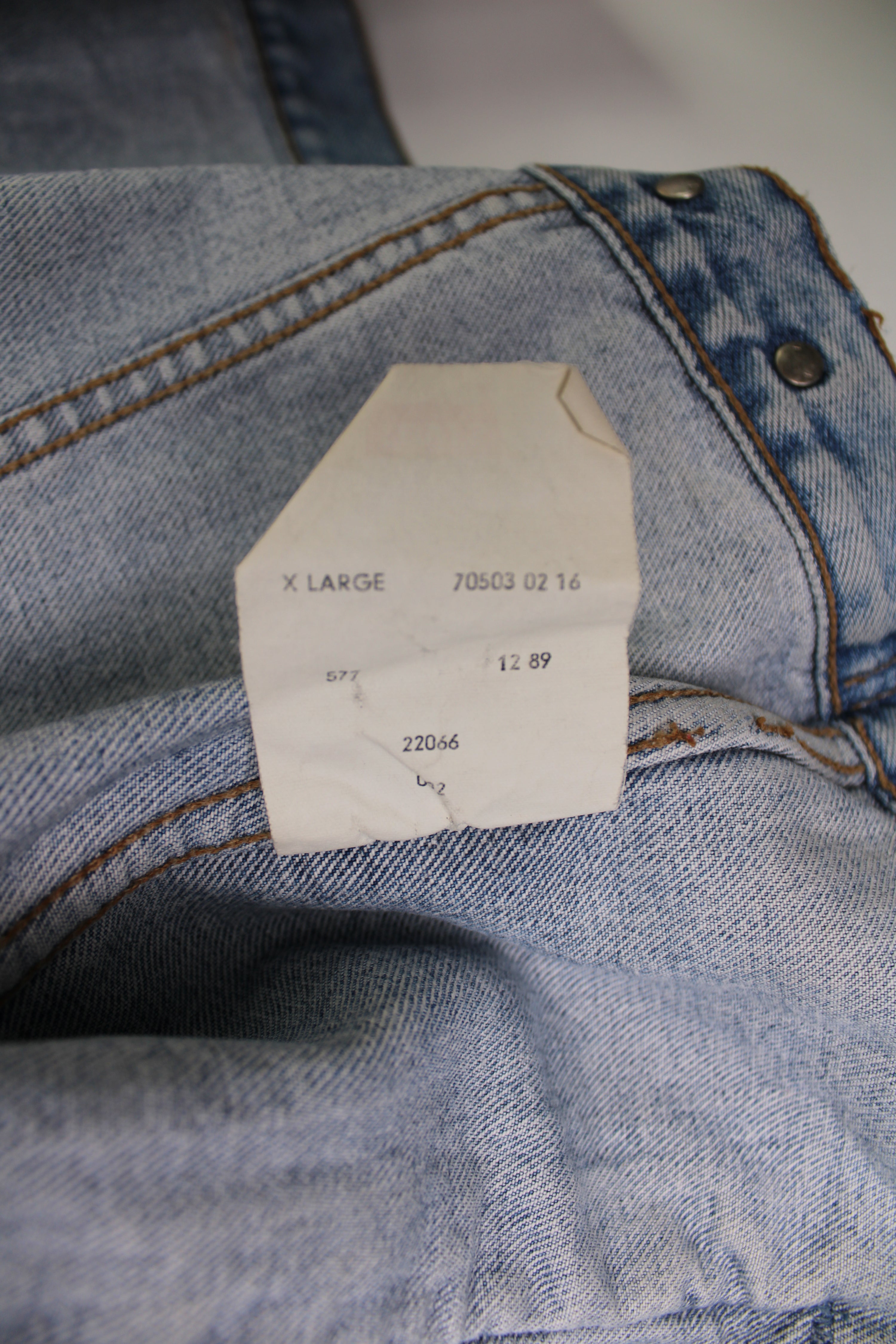 LEVIS VINTAGE DENIM TRUCKER JACKET 1980S VTG - XL