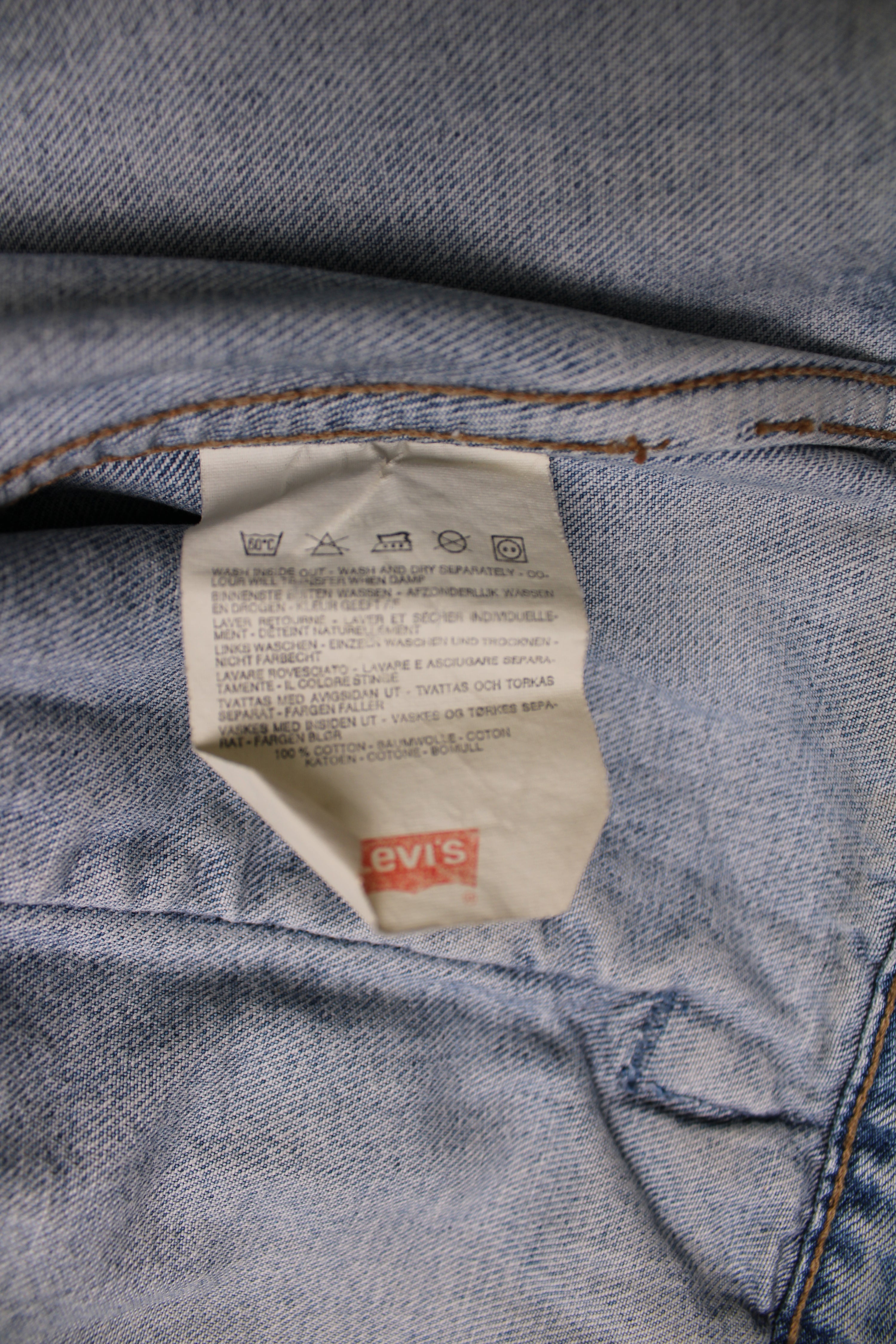 LEVIS VINTAGE DENIM TRUCKER JACKET 1980S VTG - XL