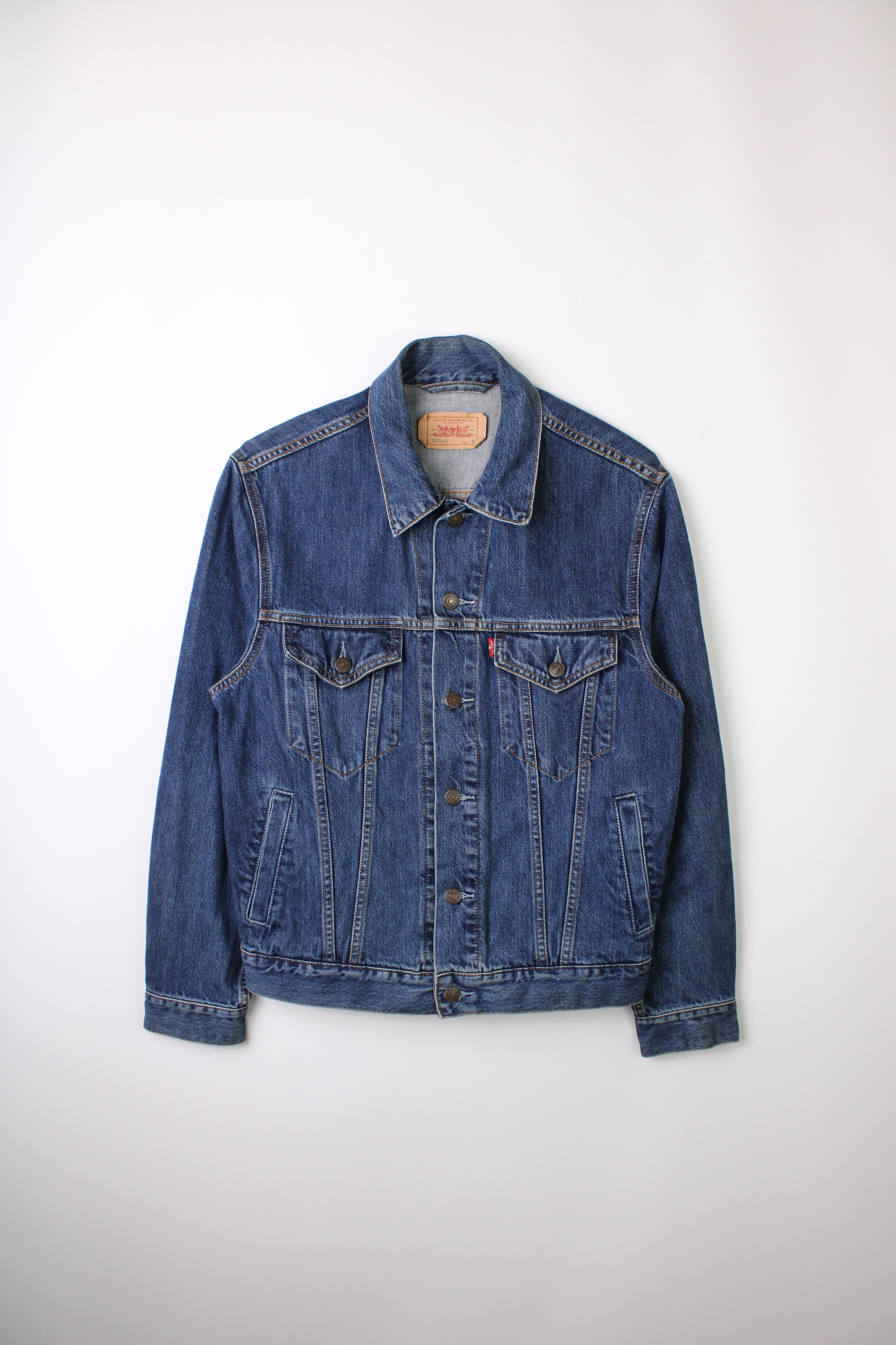 LEVIS VINTAGE DENIM TRUCKER JACKET BLUE JEANS - S