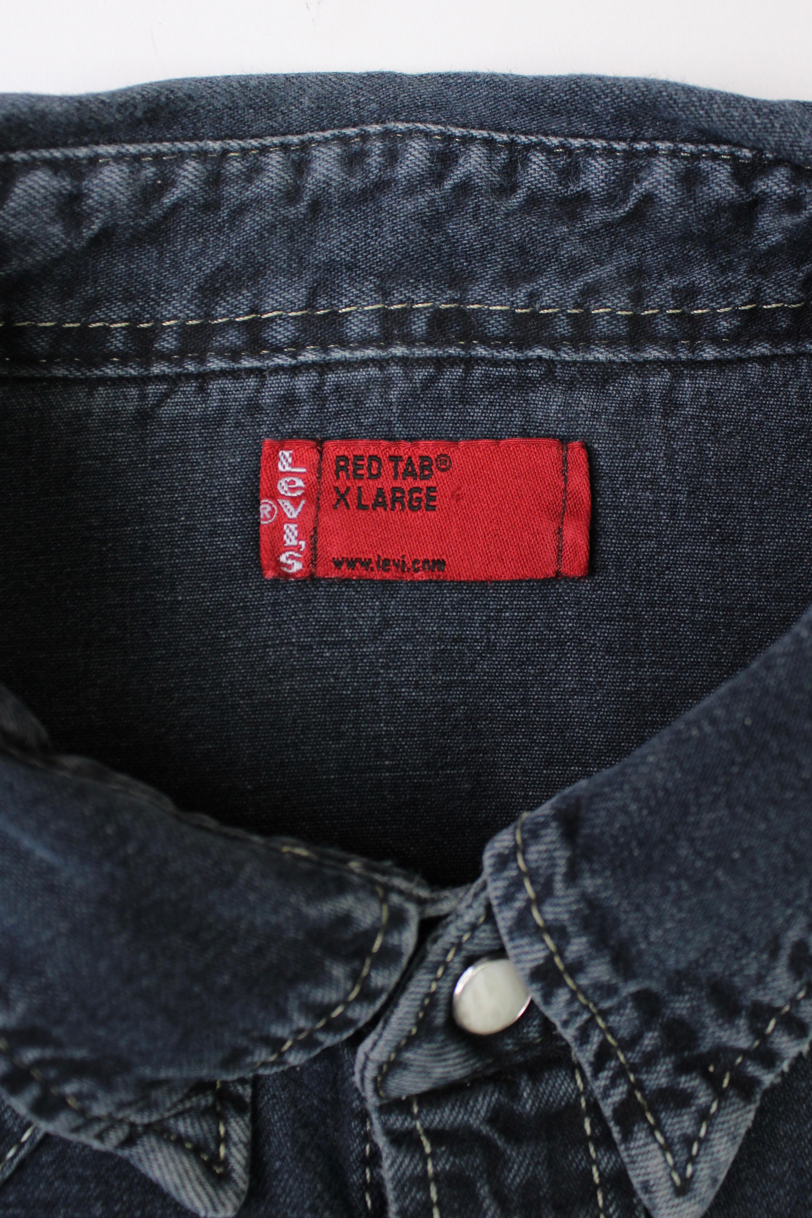 LEVIS WESTERN DENIM SHIRT BLACK - XL