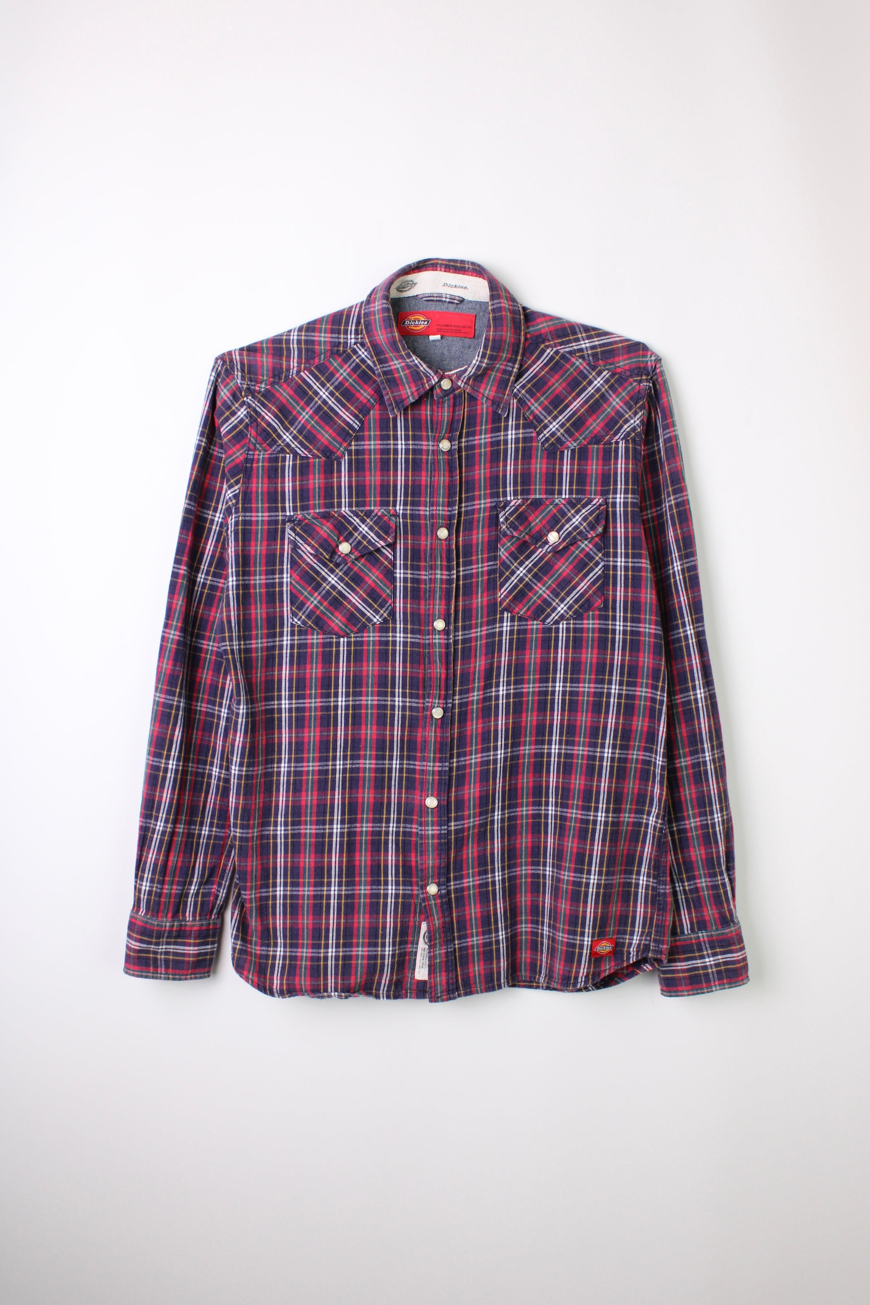 DICKIES FLANNEL WORKWEAR SHIRT RED - M