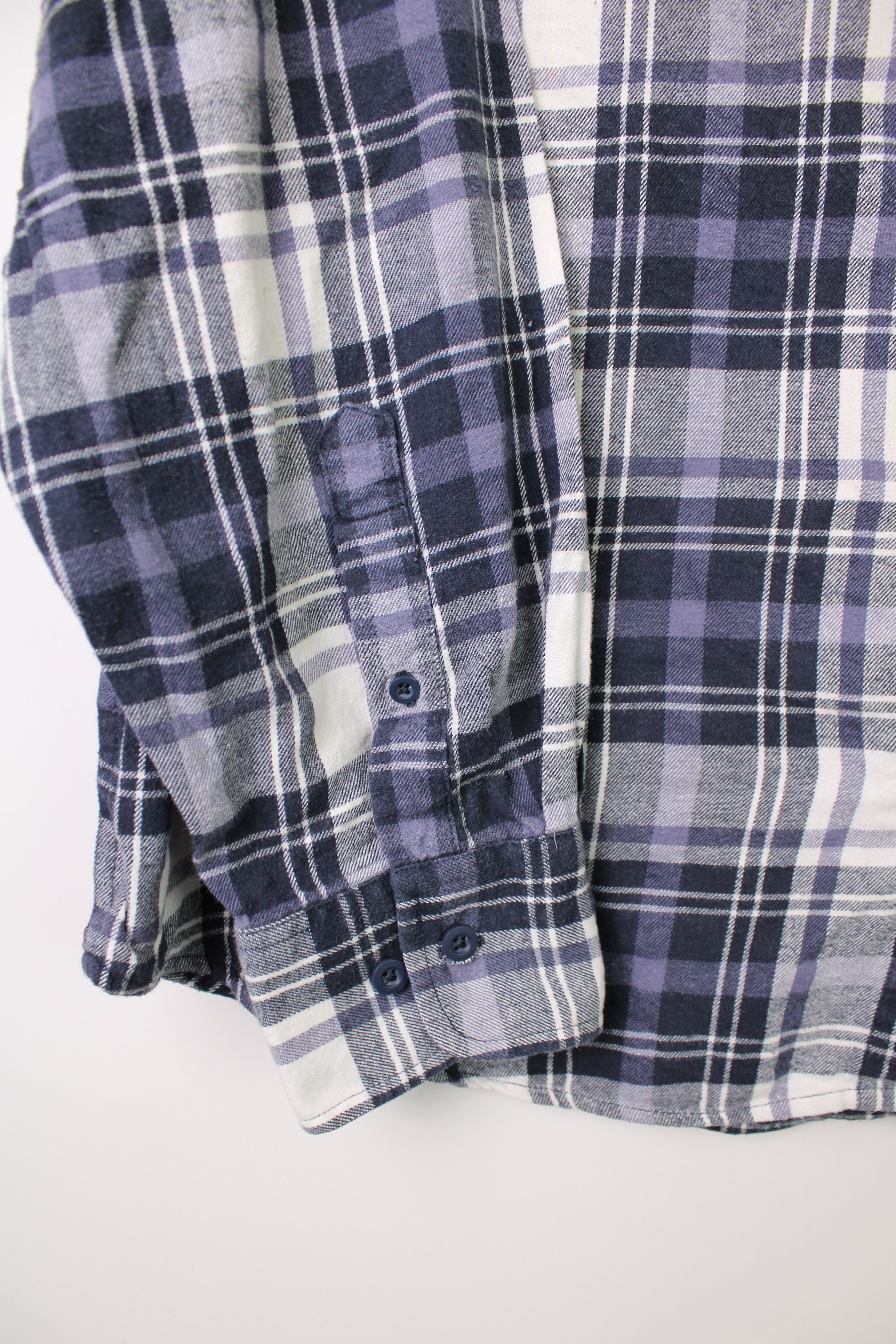 VINTAGE FLANNEL TARTAN PLAID SHIRT TARTAN CHECK - XXL