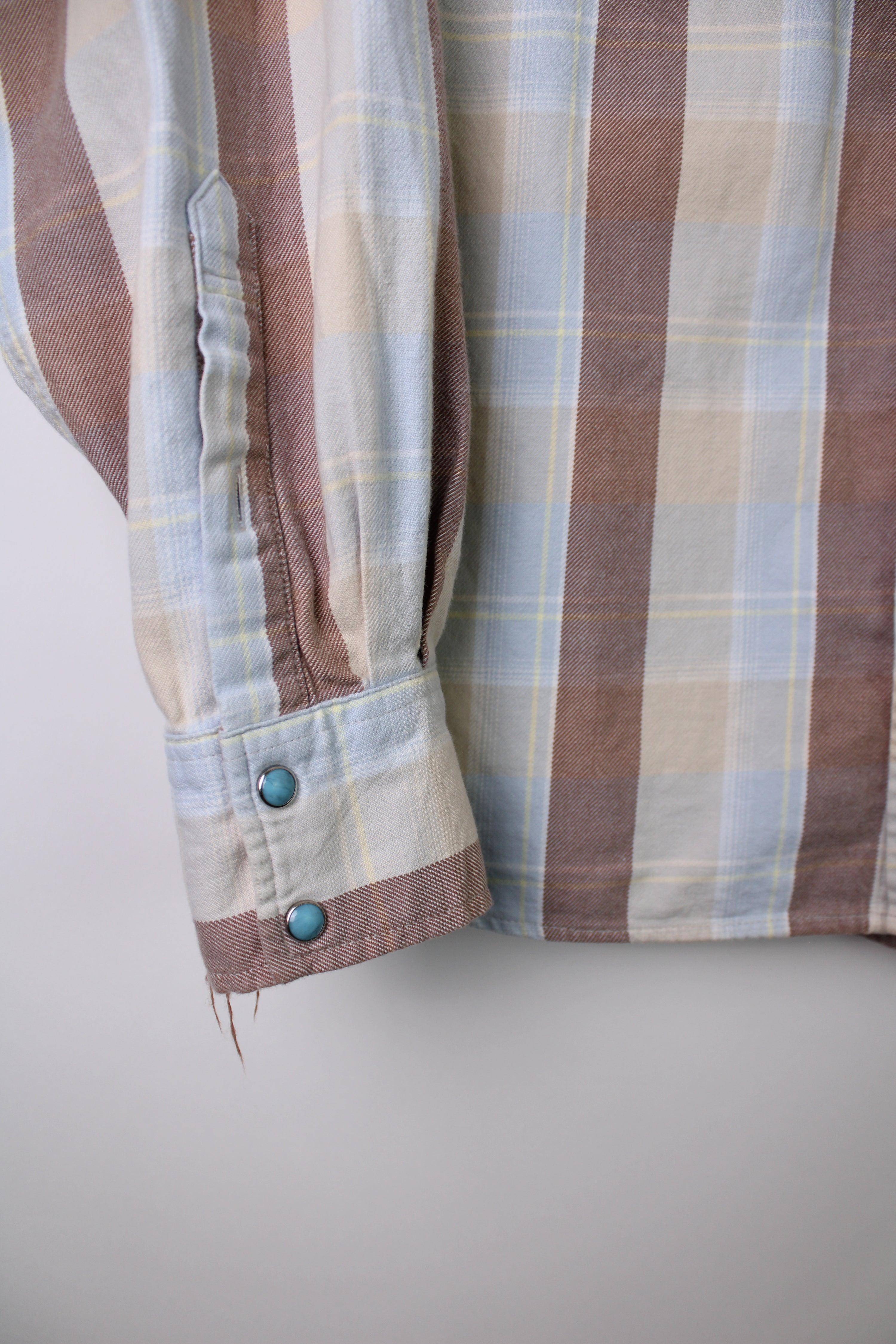 VINTAGE BODYGLOVE CHECKERED FLANNEL SHIRT - L