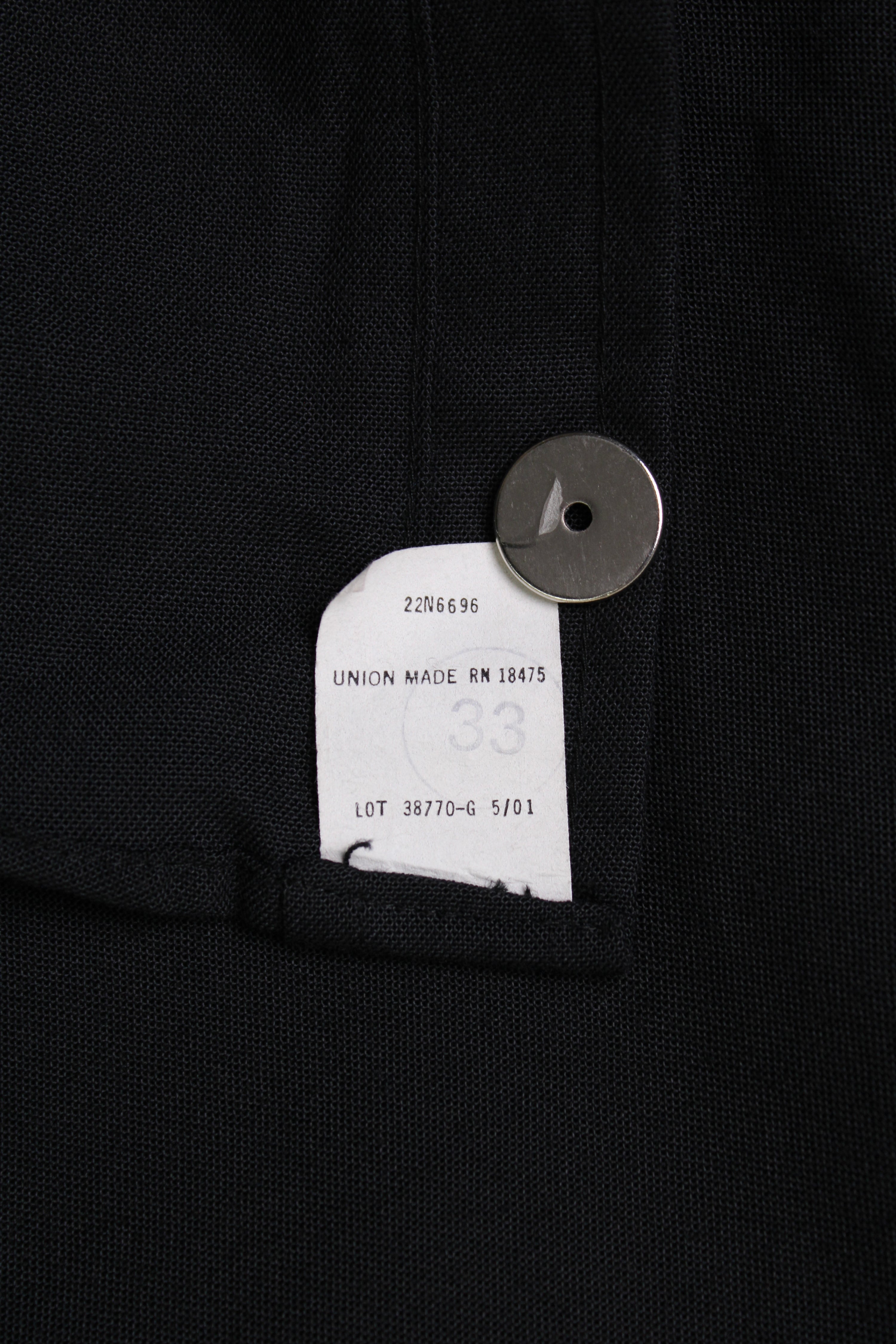 VINTAGE WORKWEAR HEAVY SHIRT MADE IN USA BLACK - L/XL