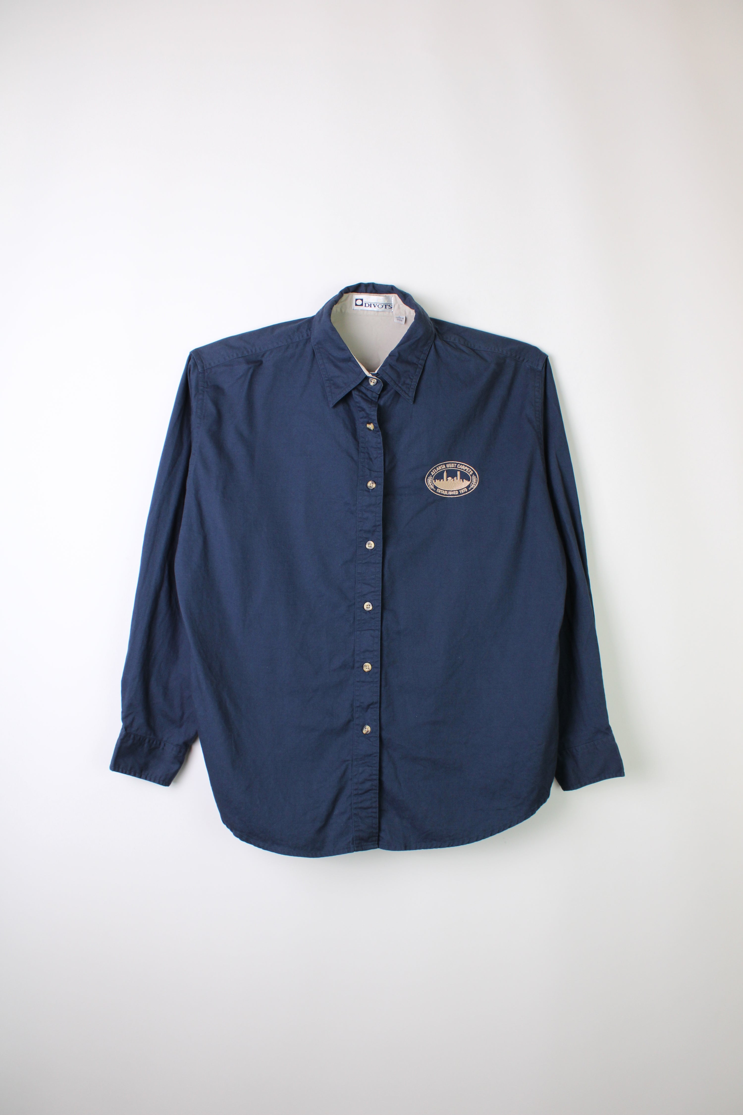 VINTAGE WORKWEAR SHIRT NAVY BLUE - L