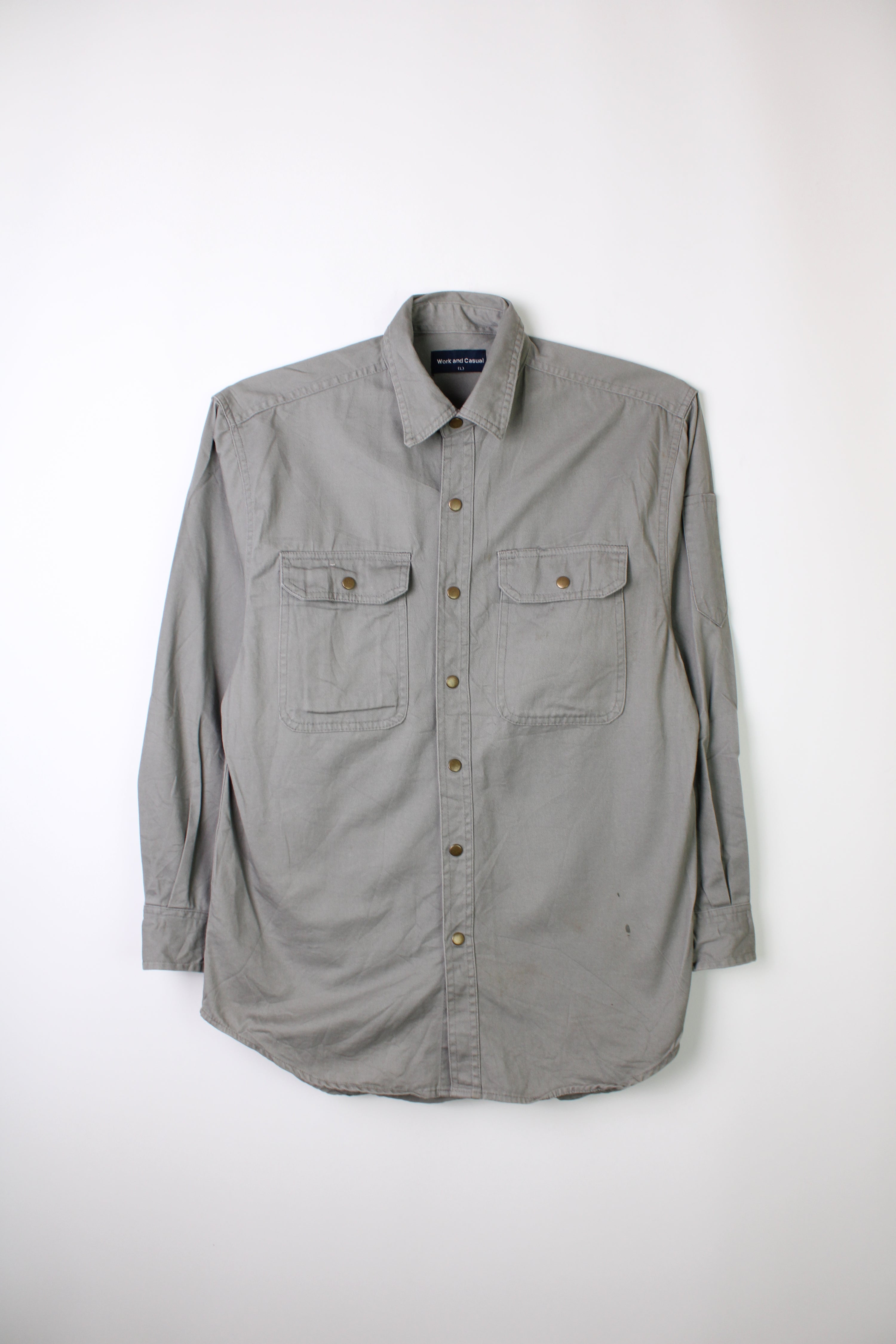 VINTAGE WORKWEAR SHIRT GREY - L