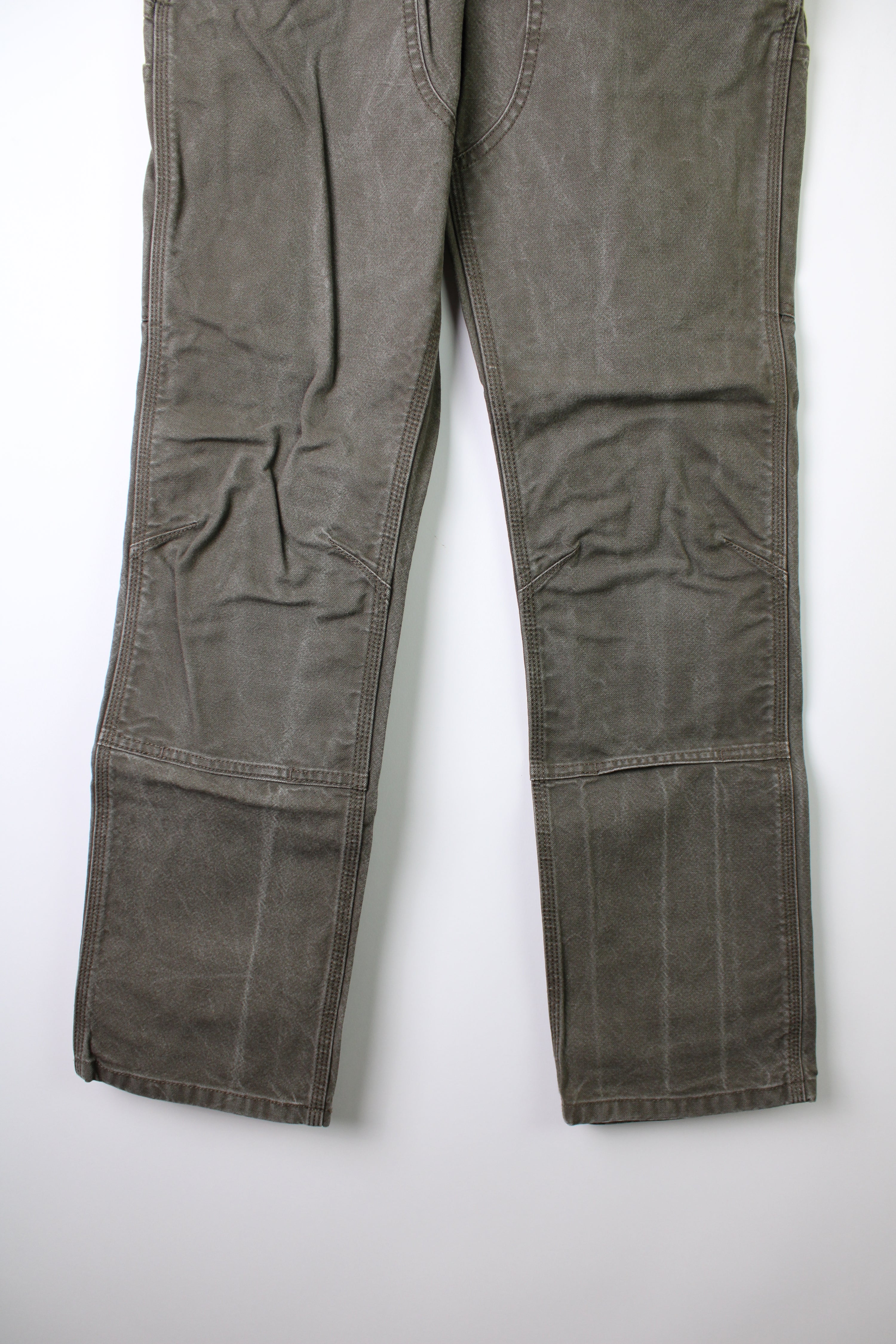 CARHARTT DOUBLE KNEE PANTS GREEN - 31X32