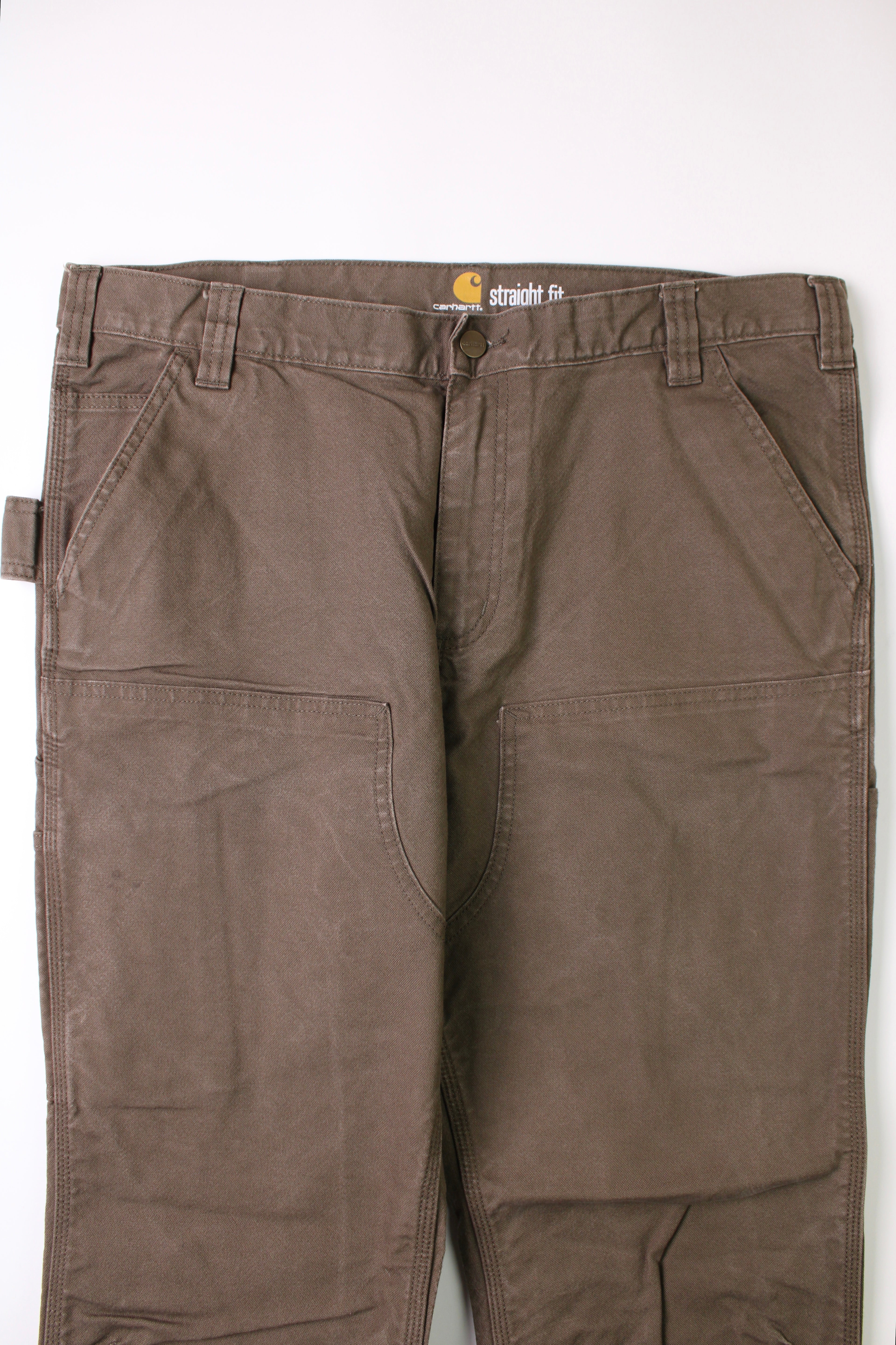 CARHARTT DOUBLE KNEE PANTS GREEN - 38X30 – HOLYGARMS