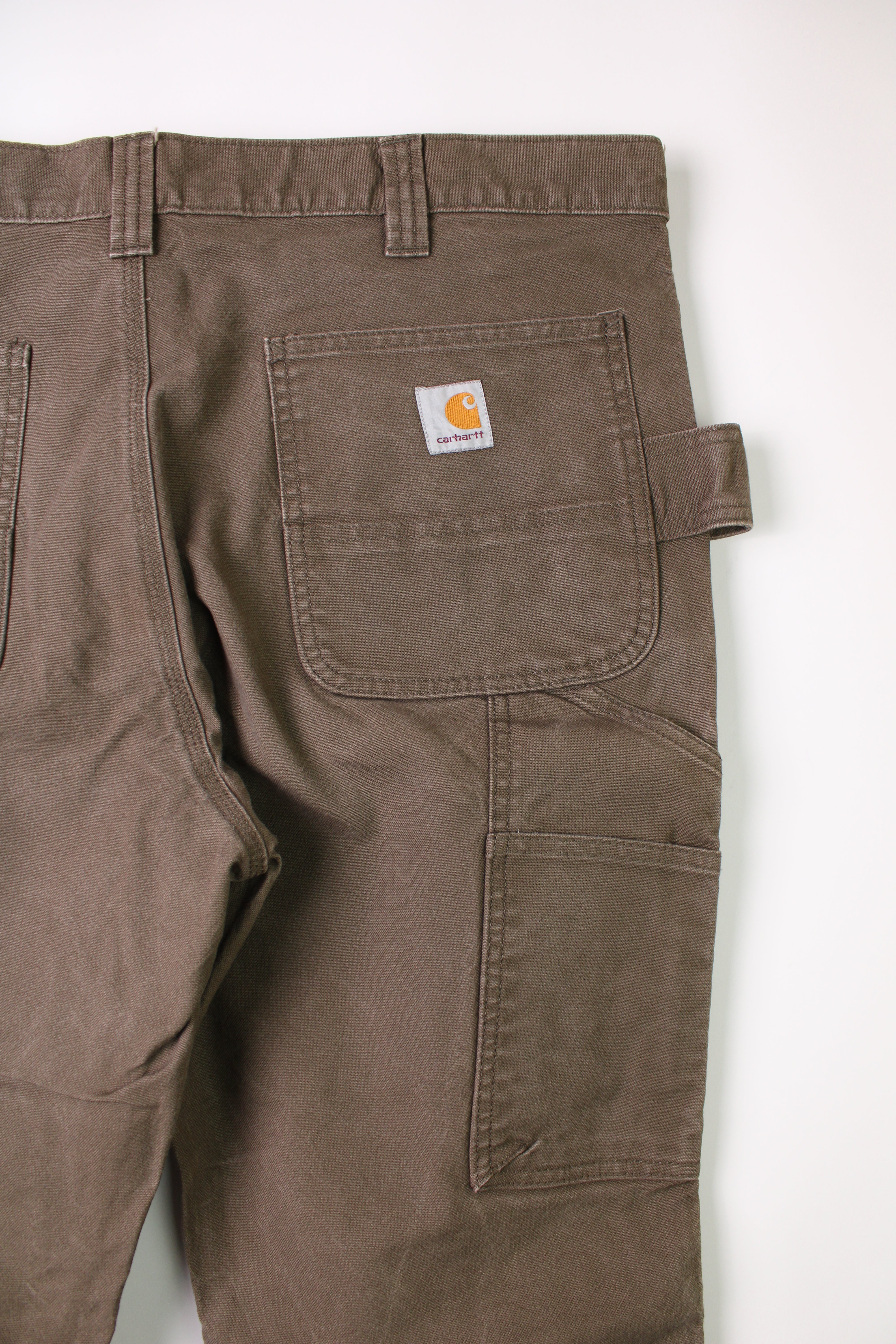 CARHARTT DOUBLE KNEE PANTS GREEN - 38X30 – HOLYGARMS