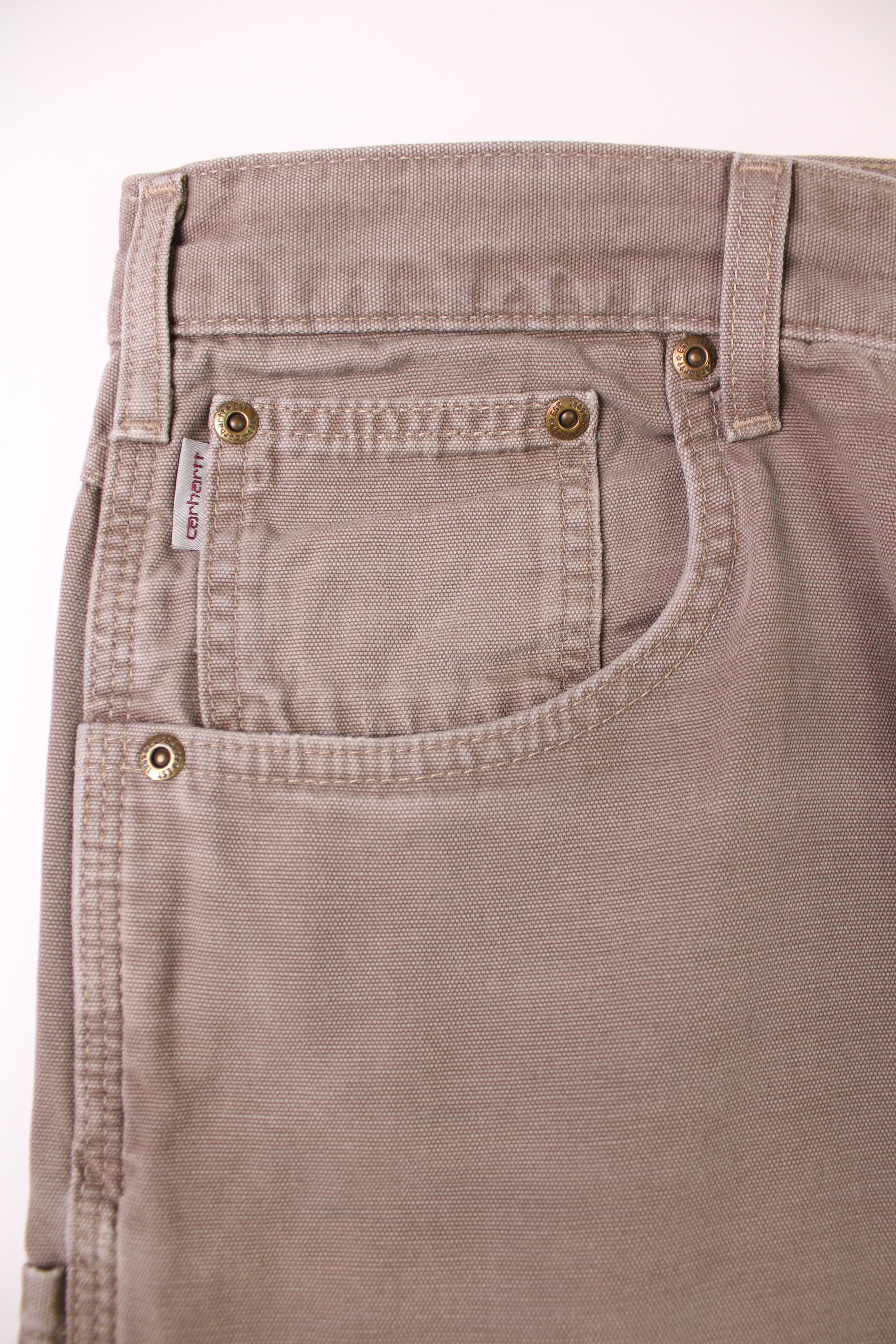 CARHARTT SINGLE KNEE LIGHT BROWN - 36X32