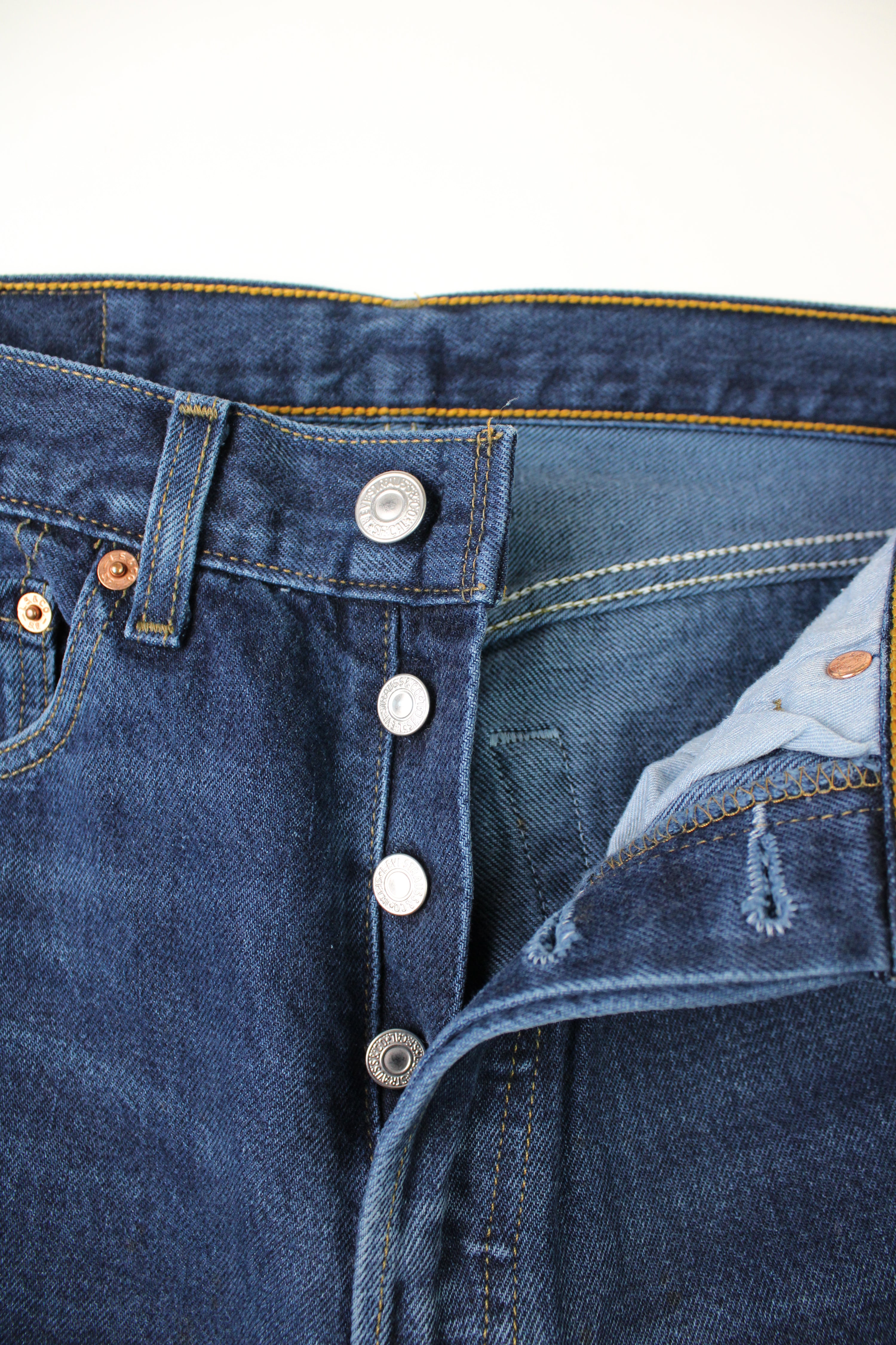 LEVIS 501 VINTAGE DARK WASH JEANS - W31