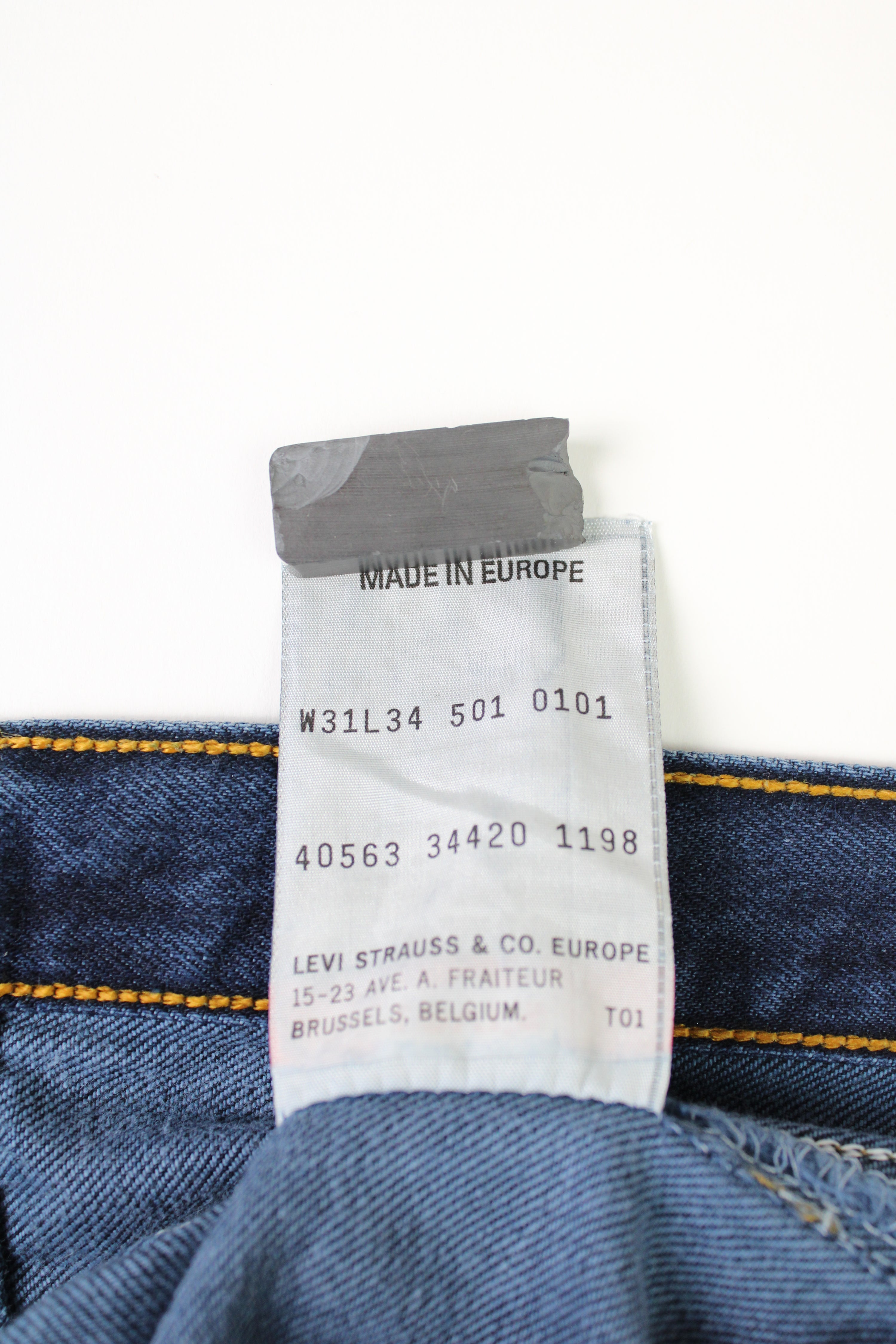 LEVIS 501 VINTAGE DARK WASH JEANS - W31