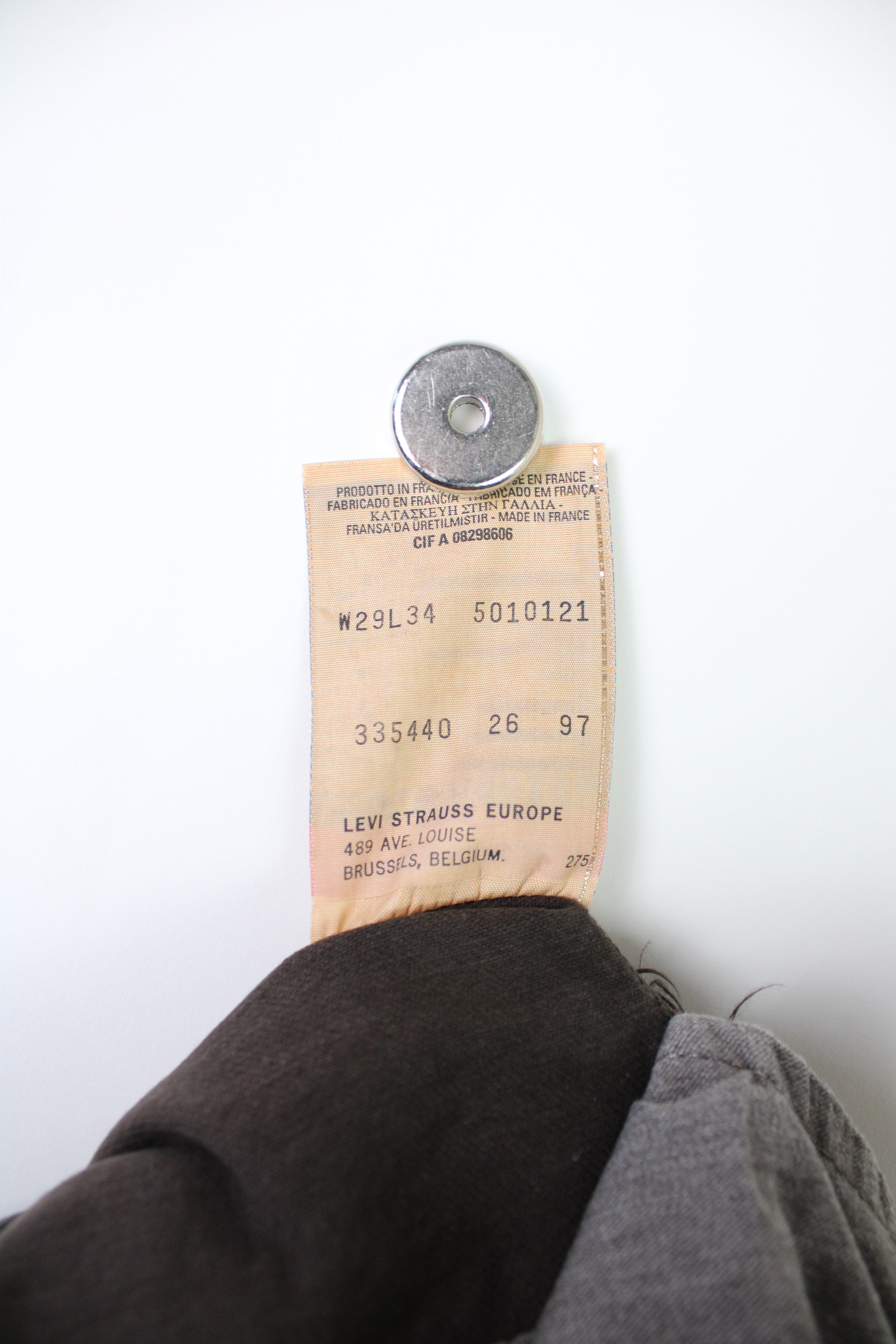 LEVIS 501 JEANS BROWN DENIM MADE IN USA - W29