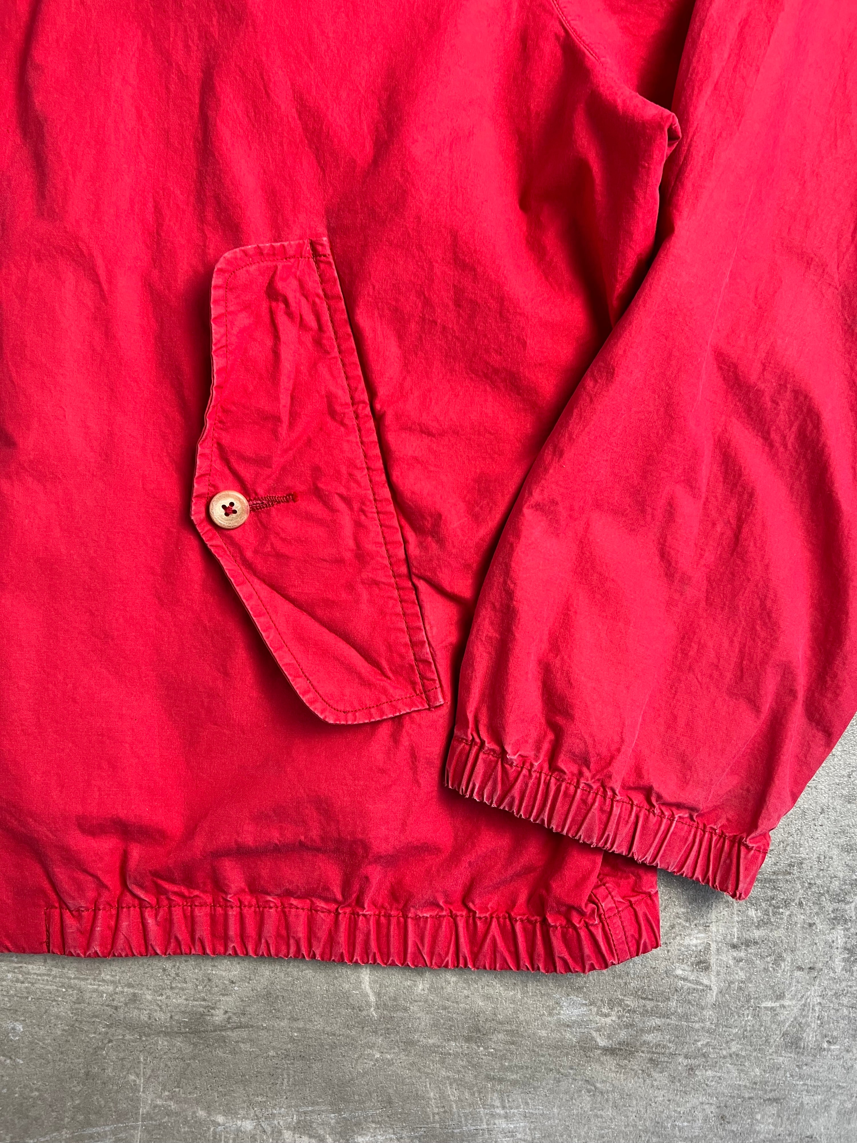 RALPH LAUREN COTTON HARRINGTON JACKET RED - MEDIUM