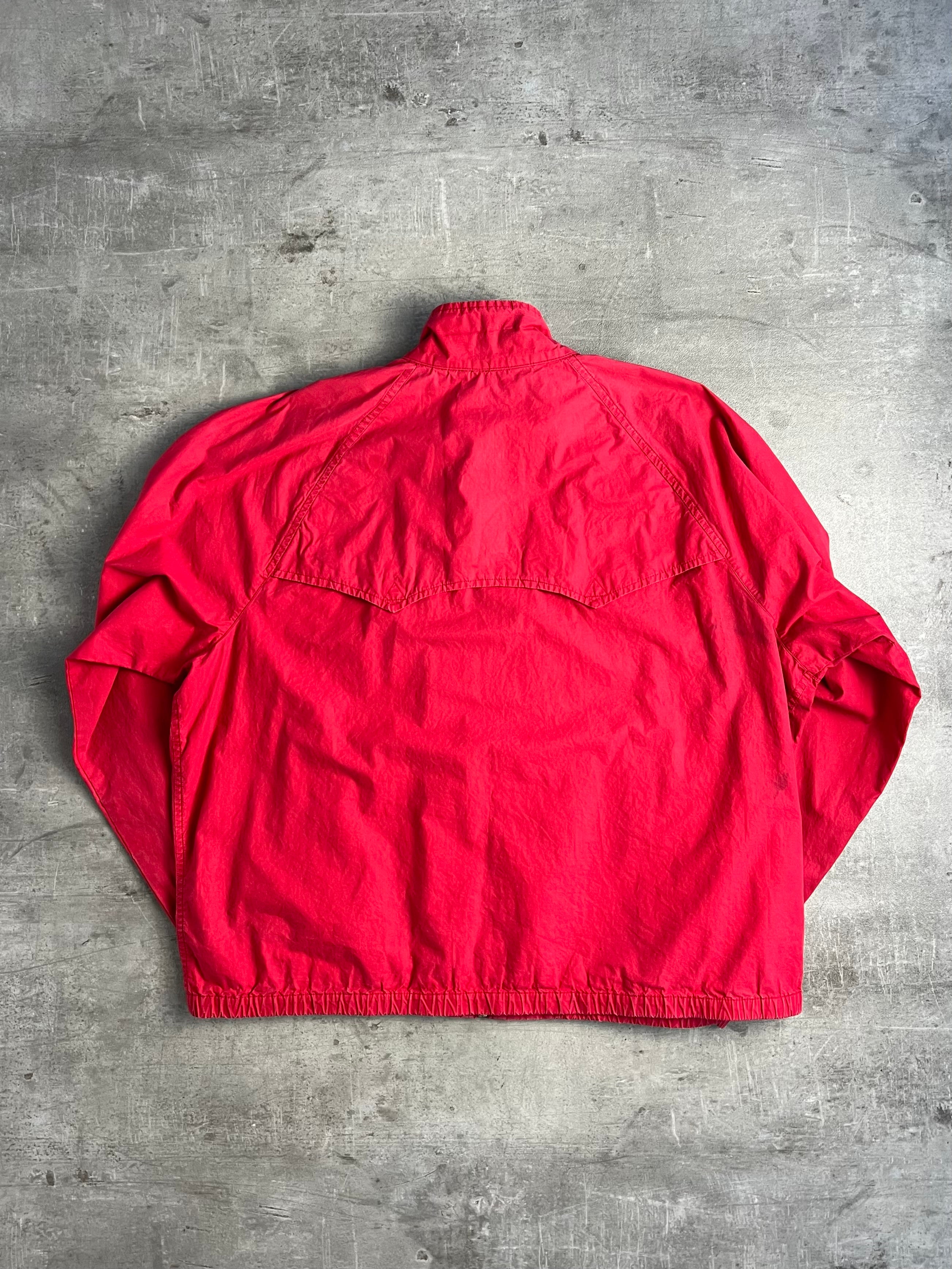 RALPH LAUREN COTTON HARRINGTON JACKET RED - MEDIUM