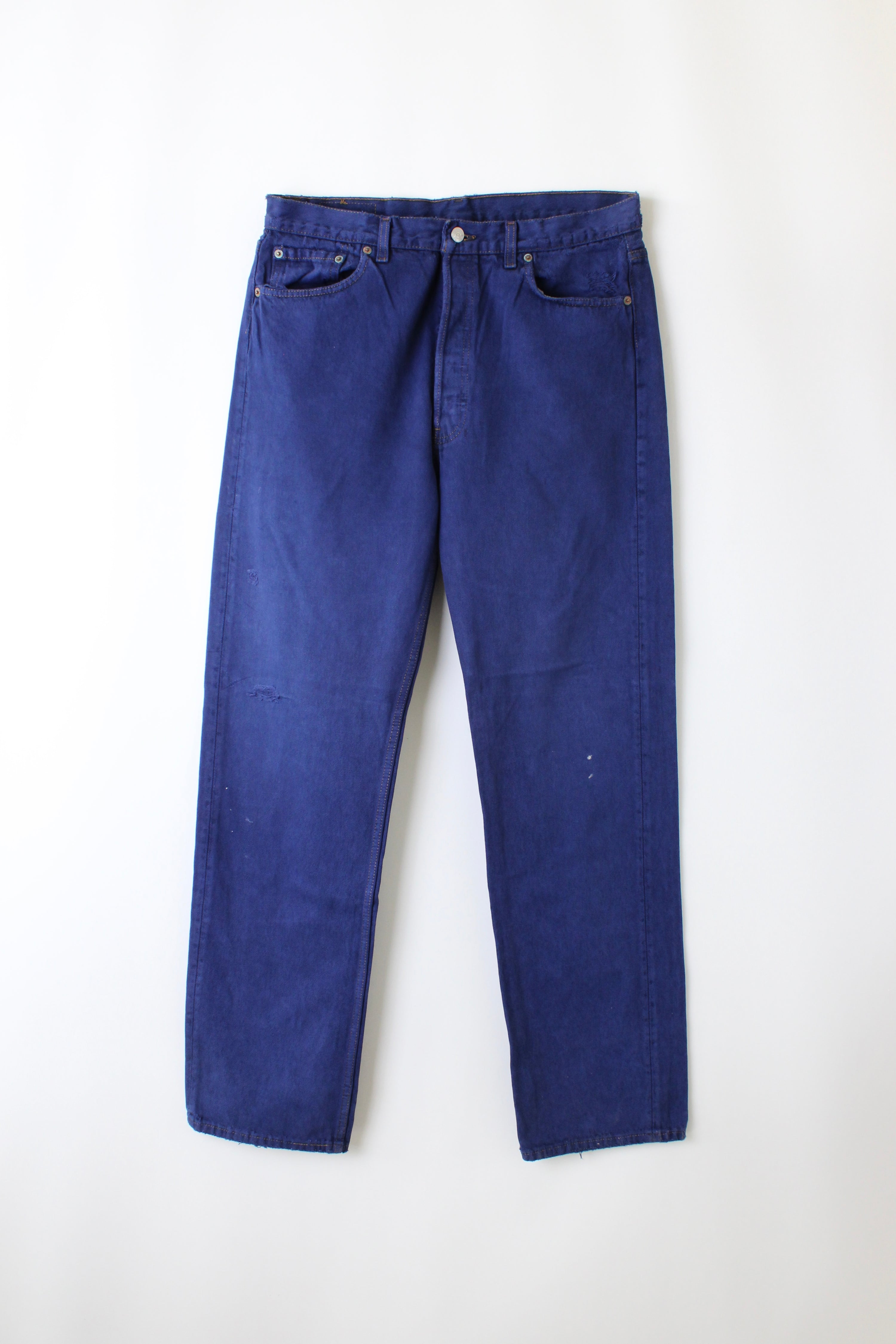 LEVIS 501 VINTAGE INDIGO BLUE JEANS MADE IN USA - W36
