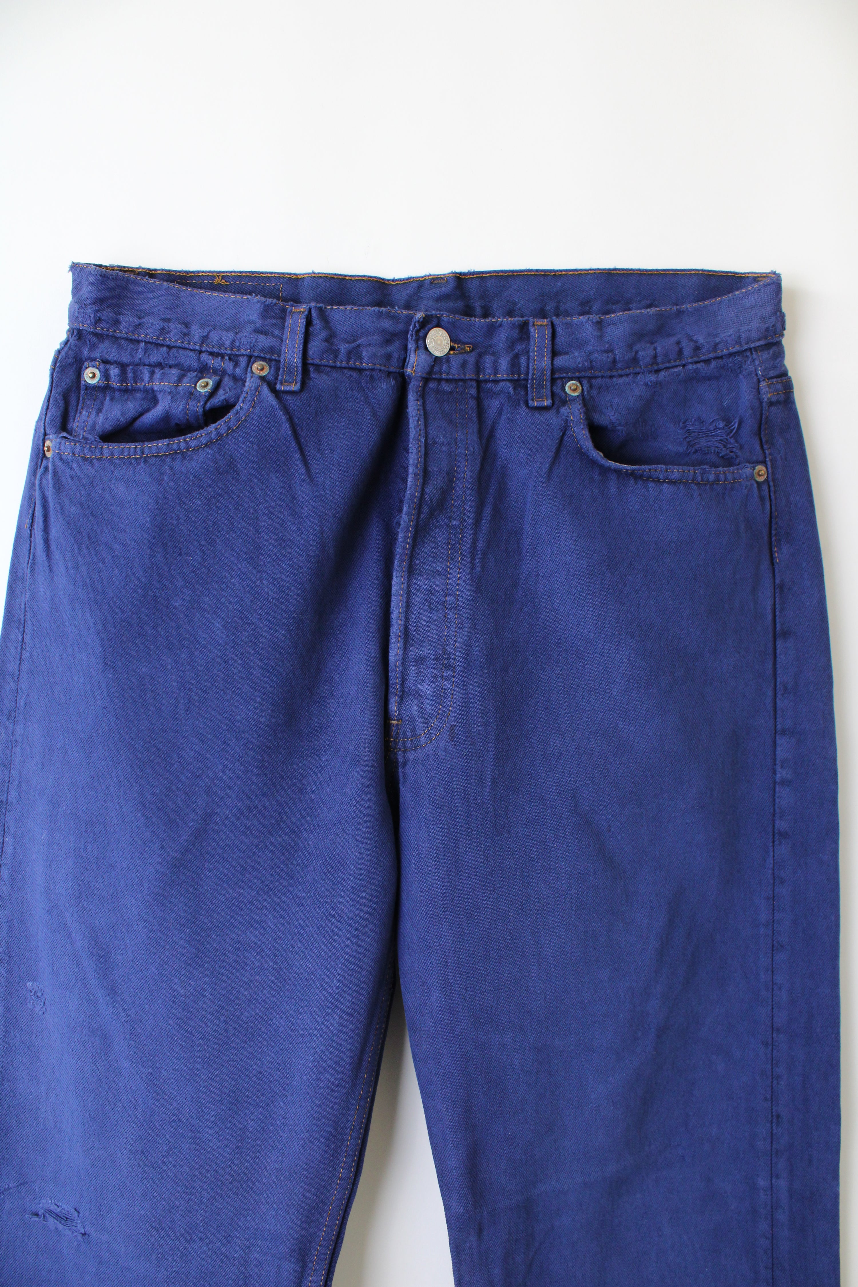 LEVIS 501 VINTAGE INDIGO BLUE JEANS MADE IN USA - W36