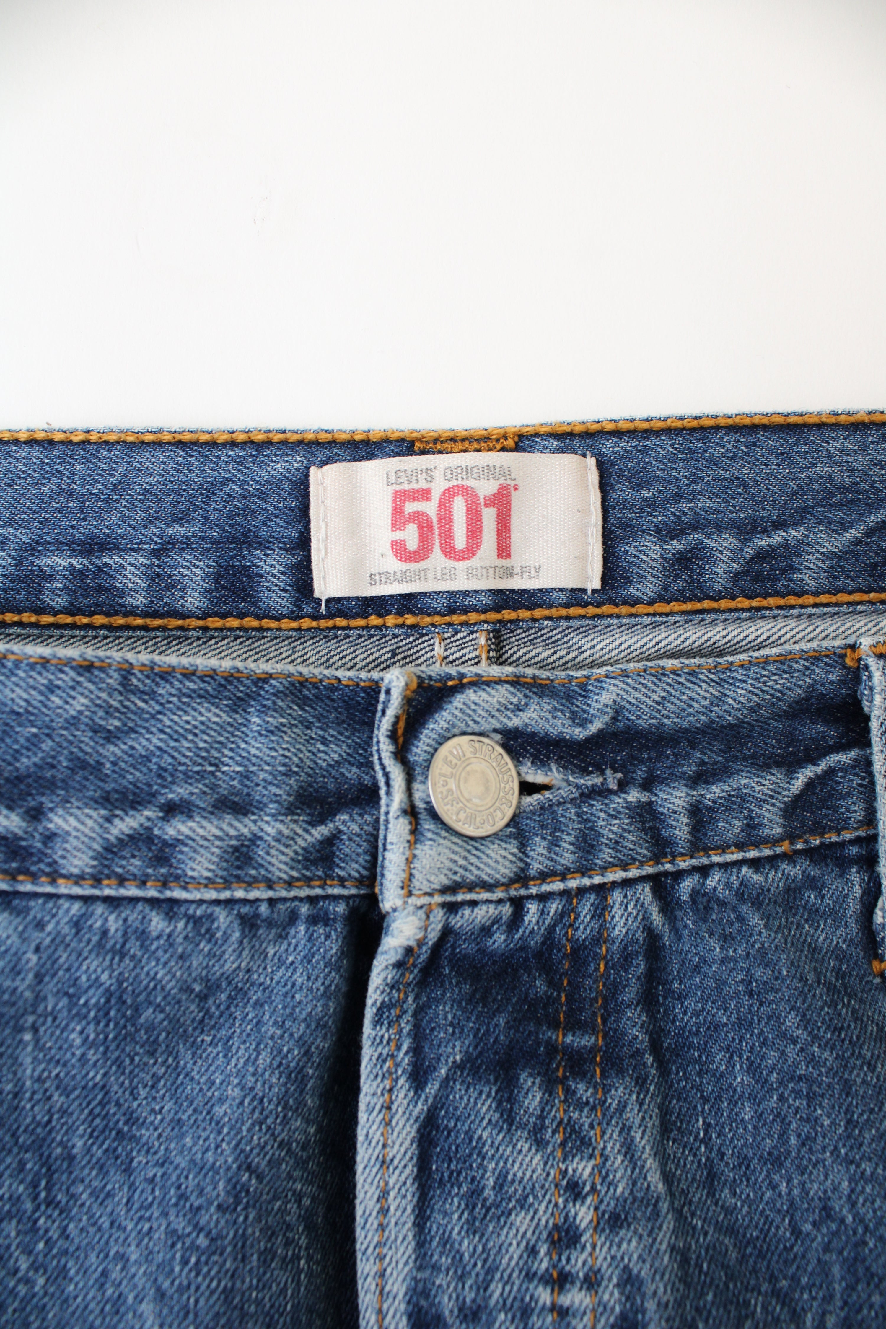 LEVIS 501 VINTAGE JEANS BLUE - W38