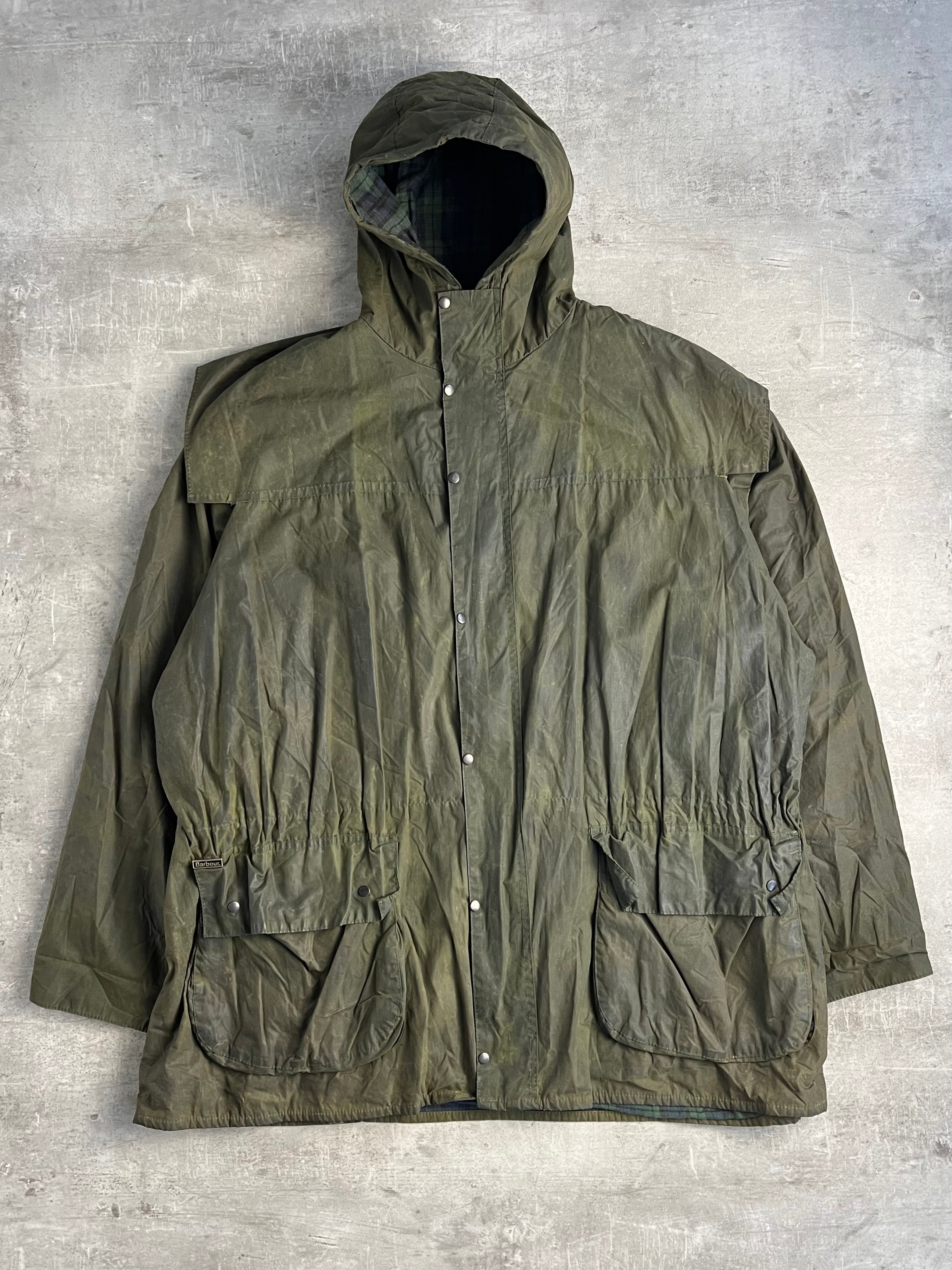 BARBOUR PARKA DURHAM LINED JACKET GREEN - L/XL