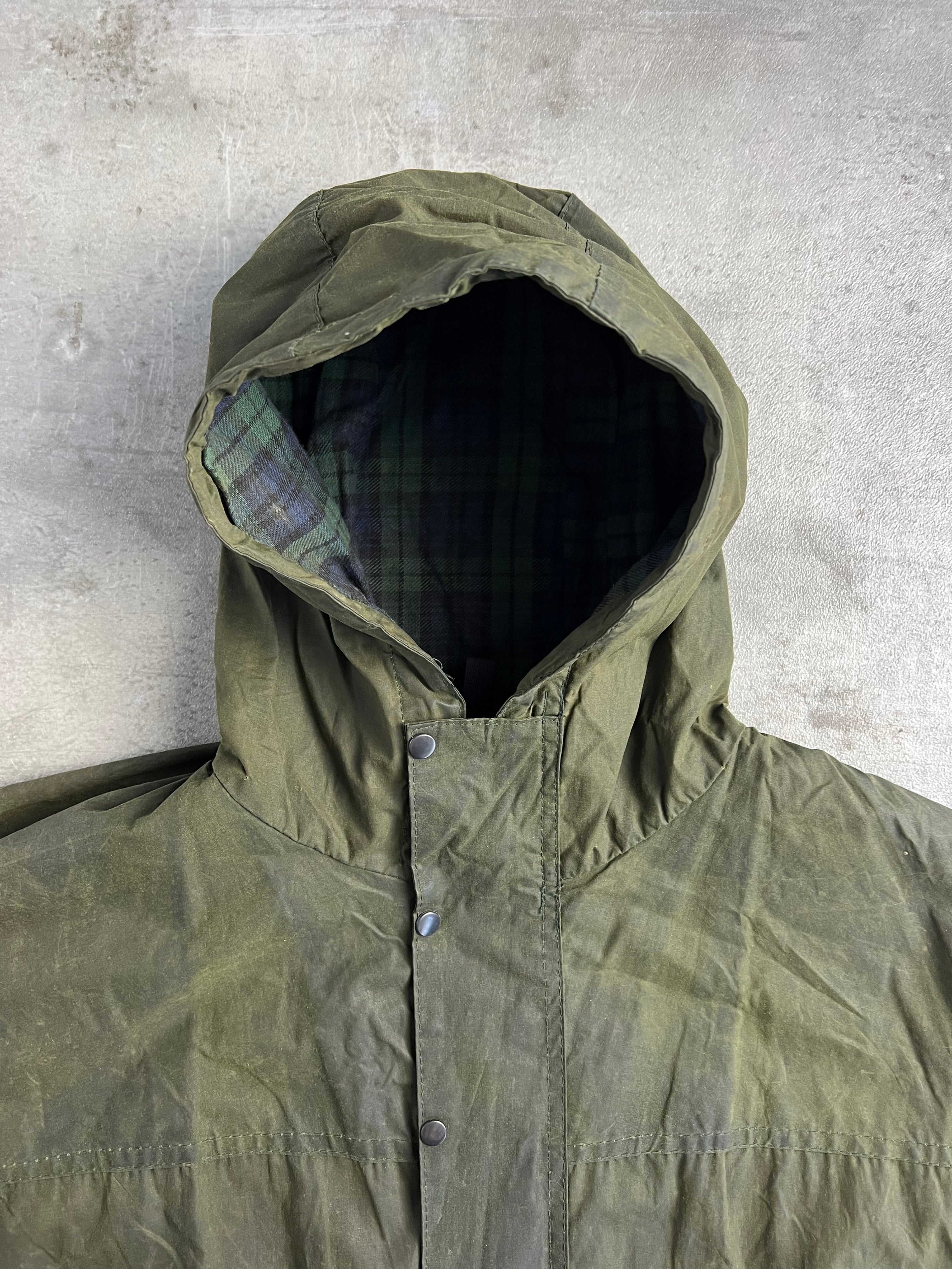 BARBOUR PARKA DURHAM LINED JACKET GREEN - L/XL