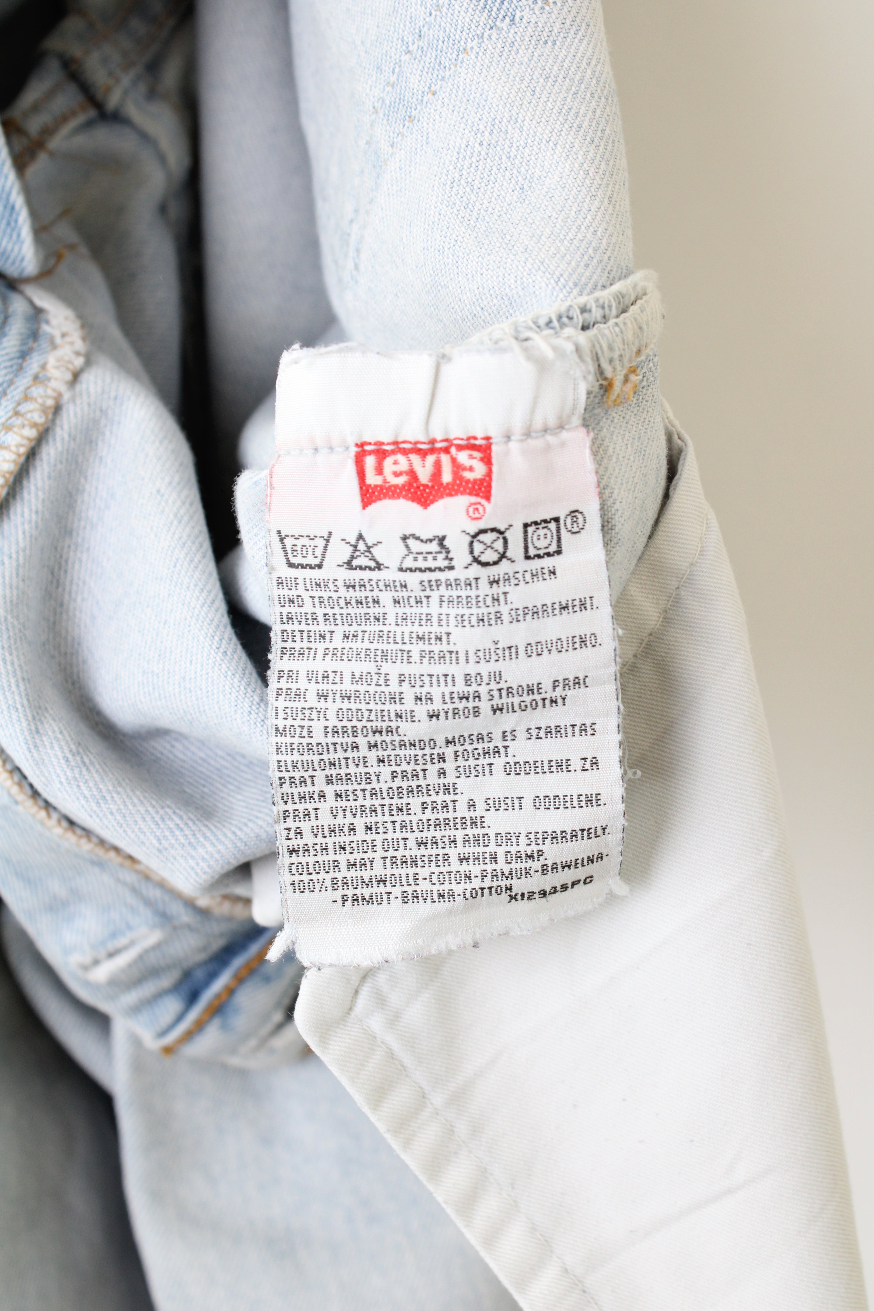 LEVIS 501 VINTAGE JEANS LIGHT WASH - W29