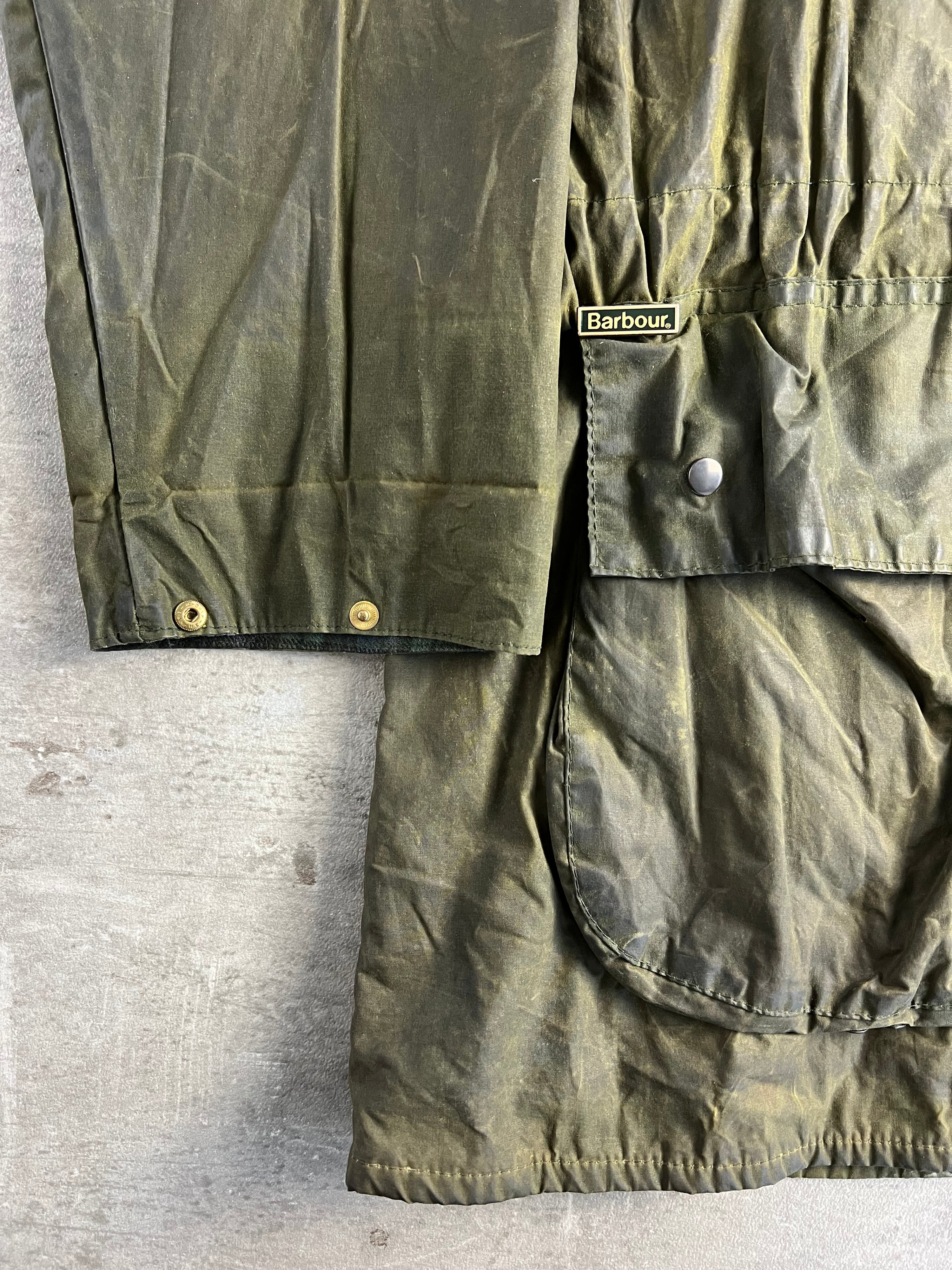 BARBOUR PARKA DURHAM LINED JACKET GREEN - L/XL