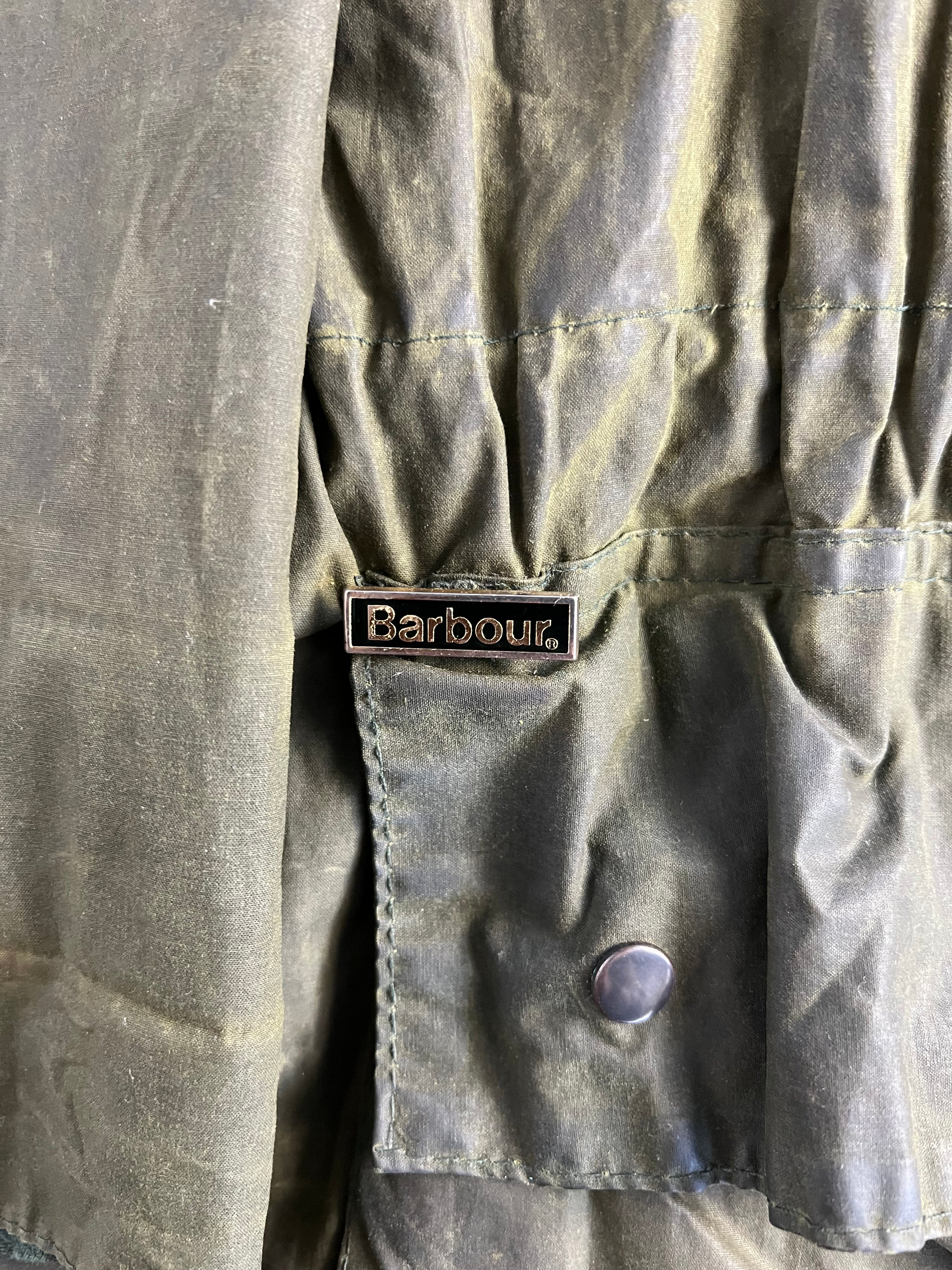 BARBOUR PARKA DURHAM LINED JACKET GREEN - L/XL
