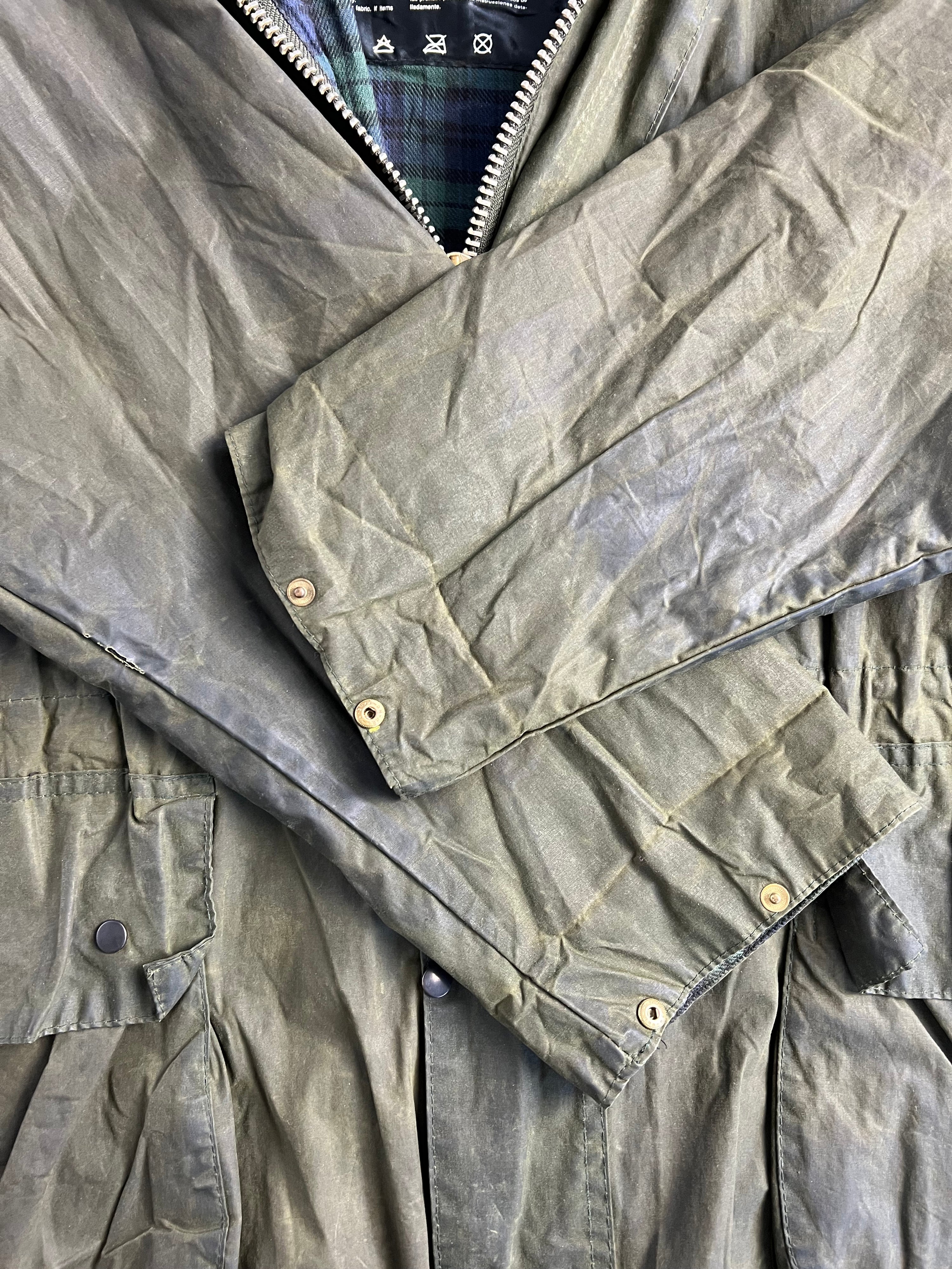 BARBOUR PARKA DURHAM LINED JACKET GREEN - L/XL